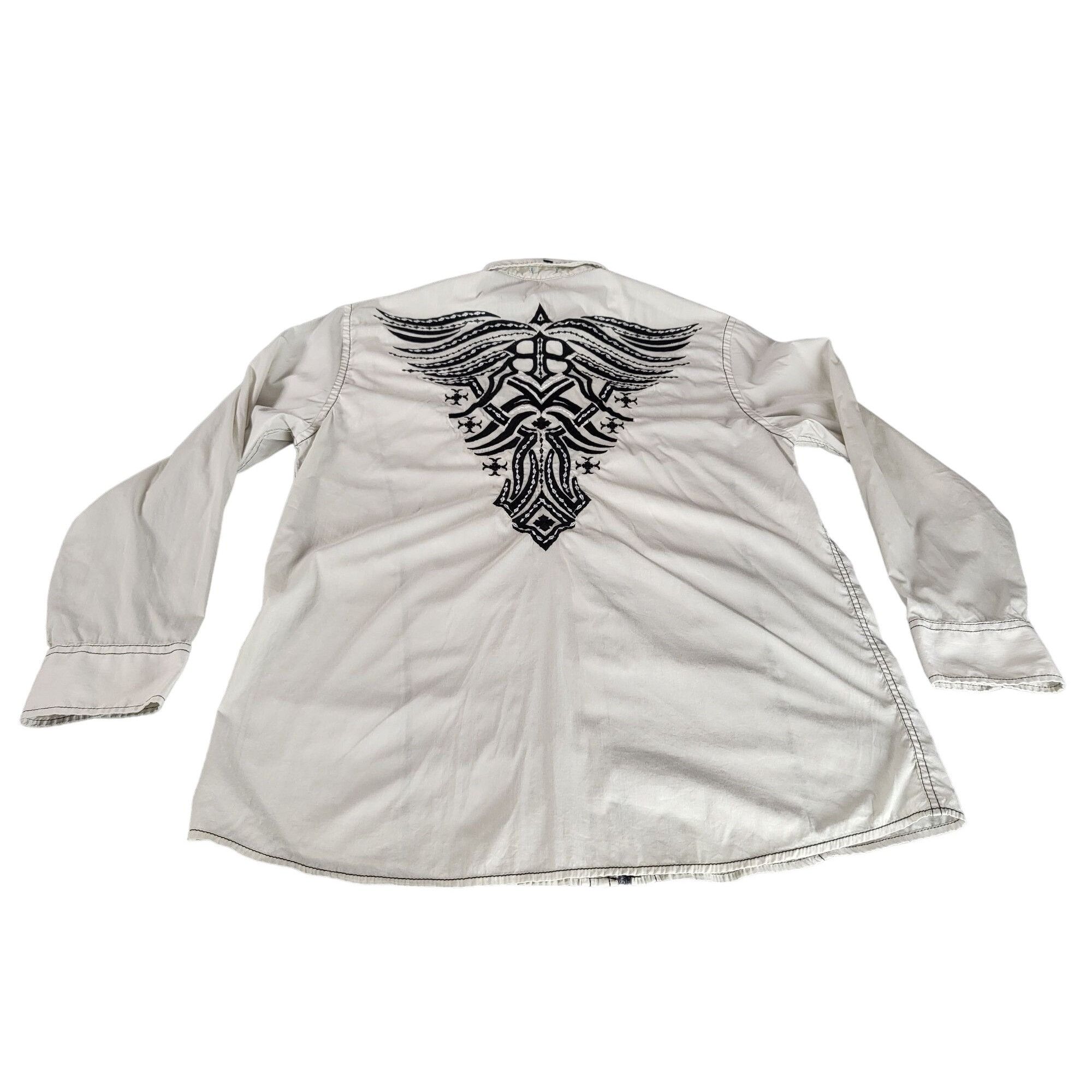 Roar Roar Signature Shiekh II Button Up Shirt Men Sz XXL White Bl Size US XXL / EU 58 / 5 - 8 Thumbnail