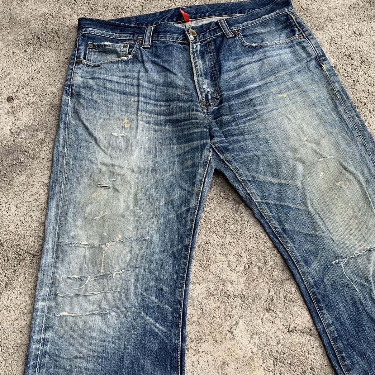 Undercover × Uniqlo Vintage Y2K Uniqlo Japanese Paint Distressed Denim Jeans W35 Size US 35 - 5 Thumbnail