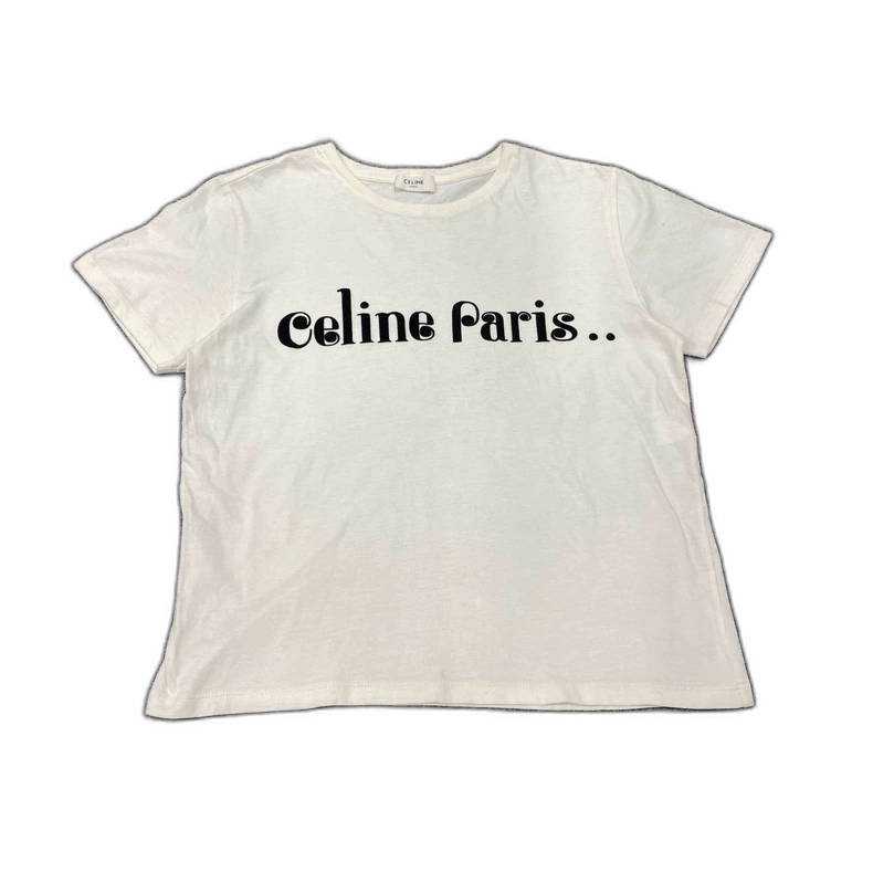 Celine Celine Paris Logo Short Sleeve T-Shirt-yf Size US M / EU 48-50 / 2 - 1 Thumbnail