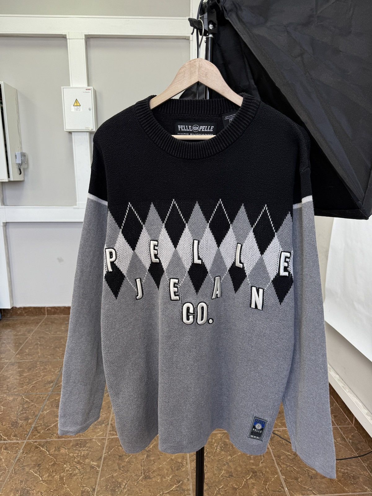 Marc Buchanan × Pelle Pelle 🇺🇸 Vintage 90s Pelle Pelle Marc Buchanan Sweaters USA Rare Size US M / EU 48-50 / 2 - 1 Thumbnail