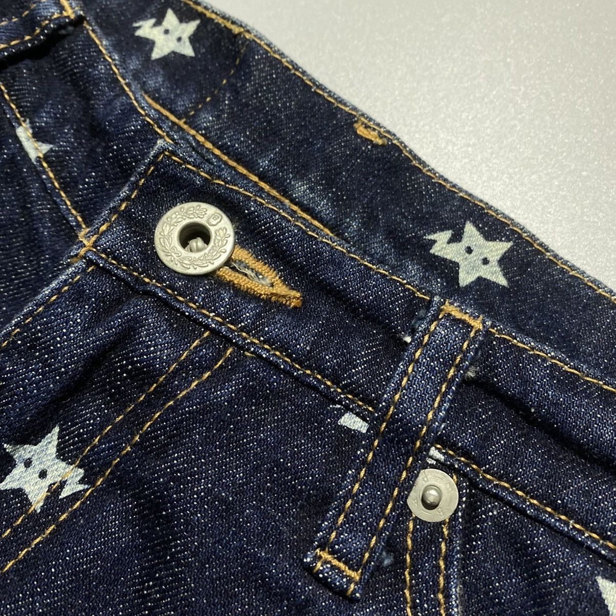 Bape A BATHING APE Apestar All-Over Print Denim - Pants Size 28" / US 6 / IT 42 - 2 Thumbnail