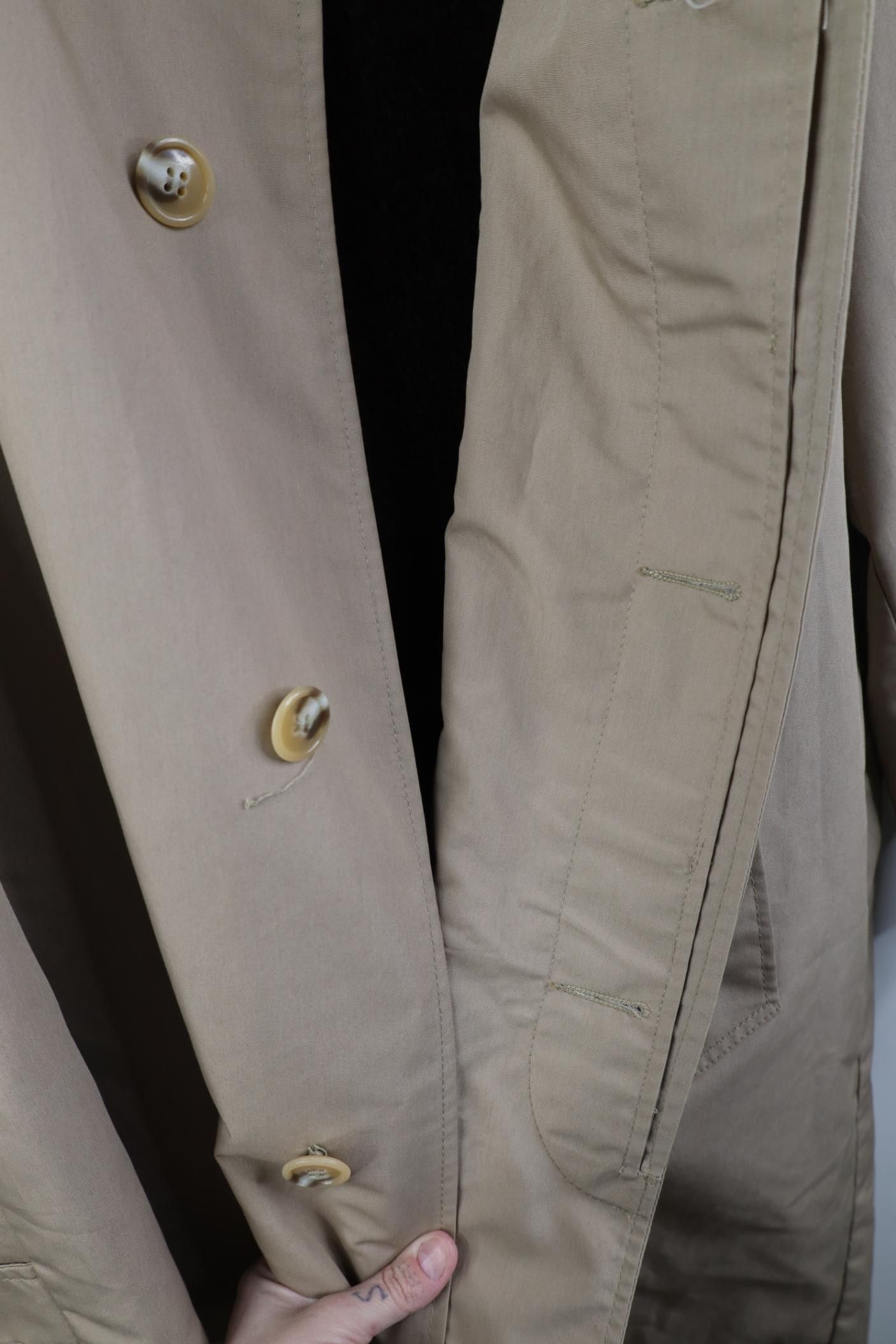 Vintage Vintage 70s Streetwear Trench Coat Rain Jacket Beige USA Size US XXL / EU 58 / 5 - 10 Thumbnail