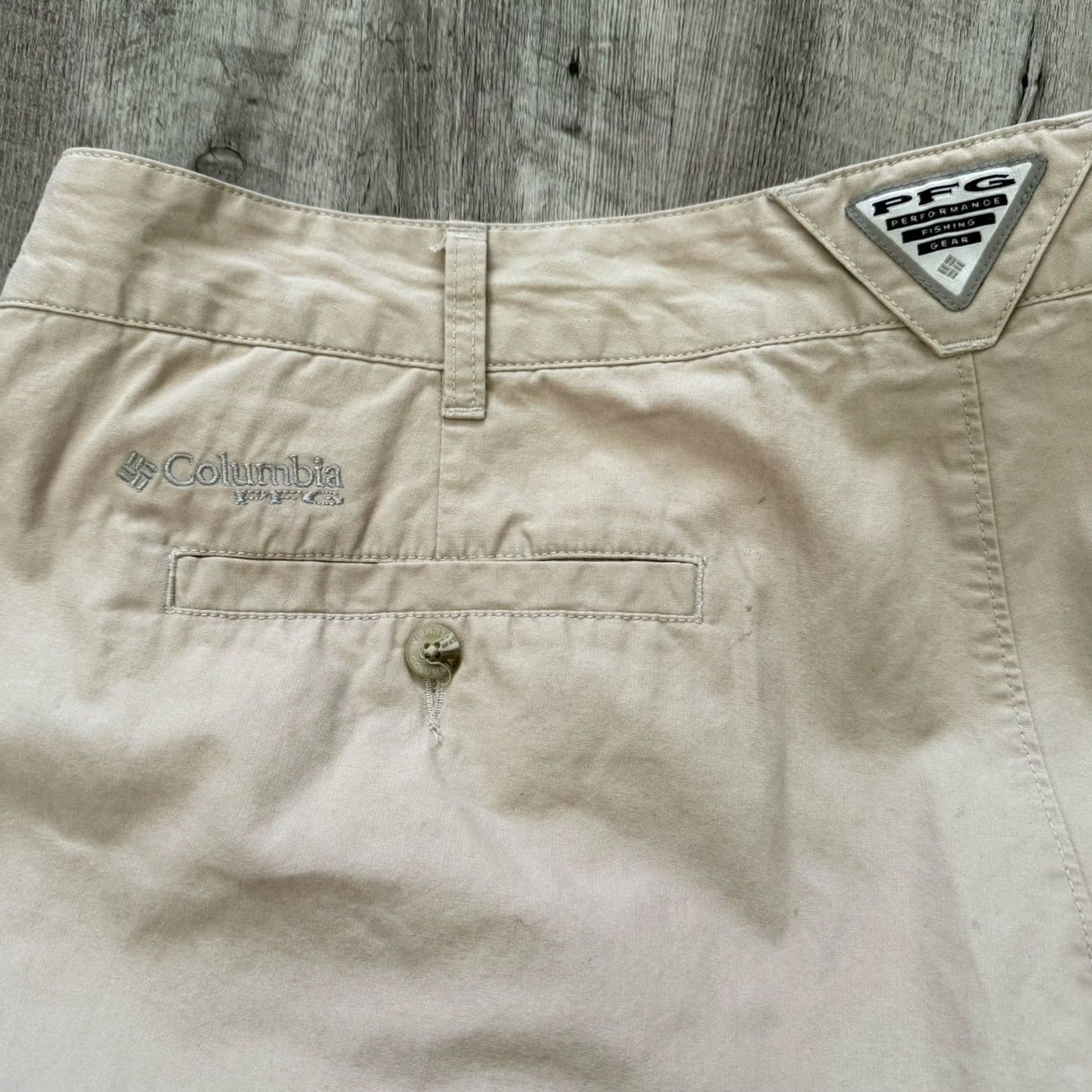 Vintage Columbia PFG Pants Mens 44x30 Flat Front Cotton Outdoors Hiking Camping Fishing Size US 44 / EU 60 - 4 Thumbnail