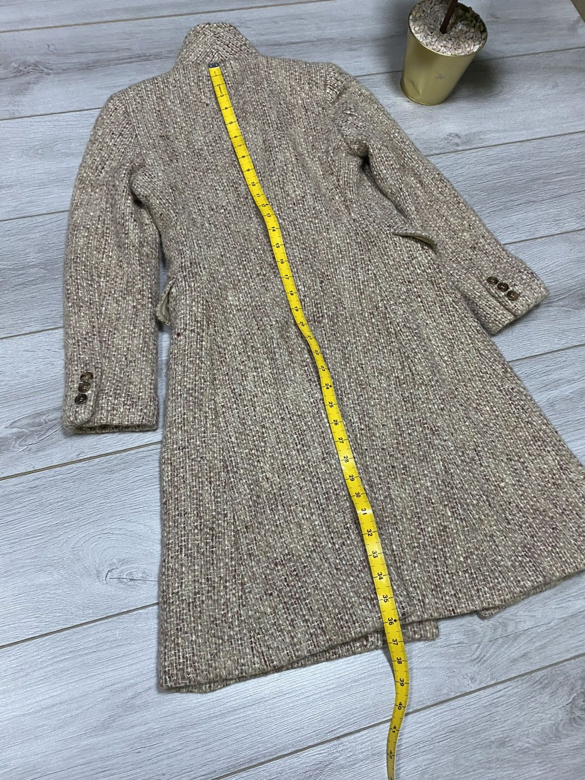 Burberry Burberry London made in Italy wool tweed coat jacket Size S / US 4 / IT 40 - 14 Thumbnail