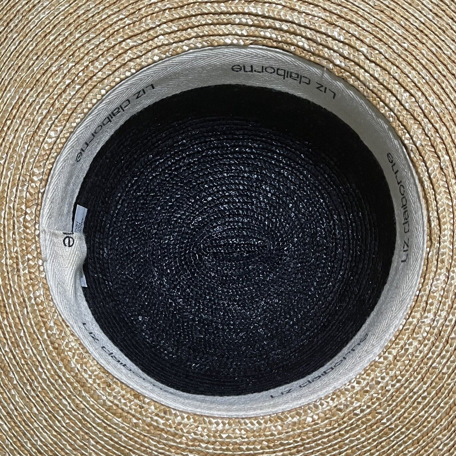 Liz Claiborne Liz Claiborne Floppy Brim Straw Sun Hat Black Cheetah Print Size ONE SIZE - 8 Thumbnail