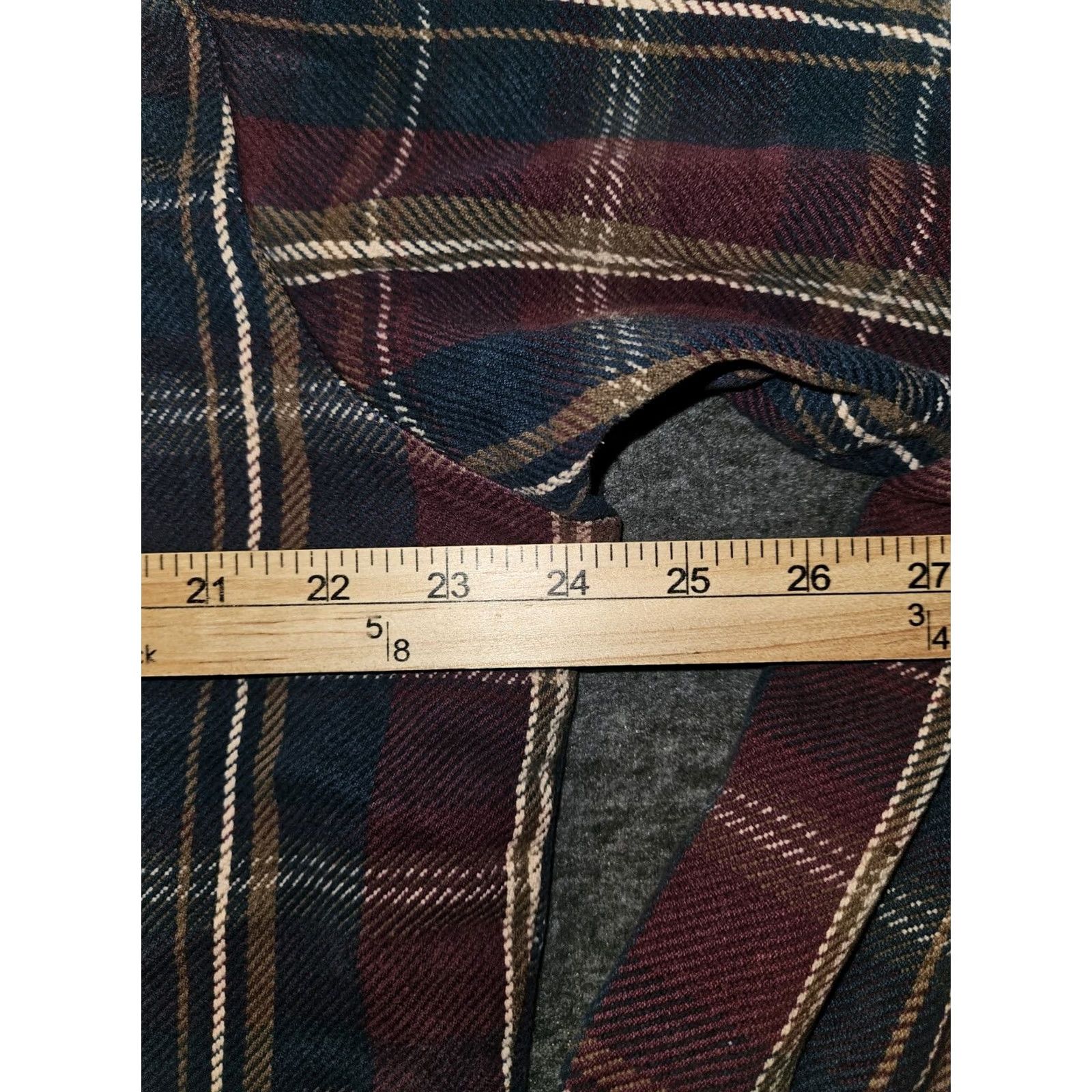 Wrangler VINTAGE Wrangler Flannel Shacket Men XL Plaid Long Sleeve Snap Cowboy Retro Surged Hem Pockets Easy Care Button-Up Collection Size US XL / EU 56 / 4 - 3 Thumbnail
