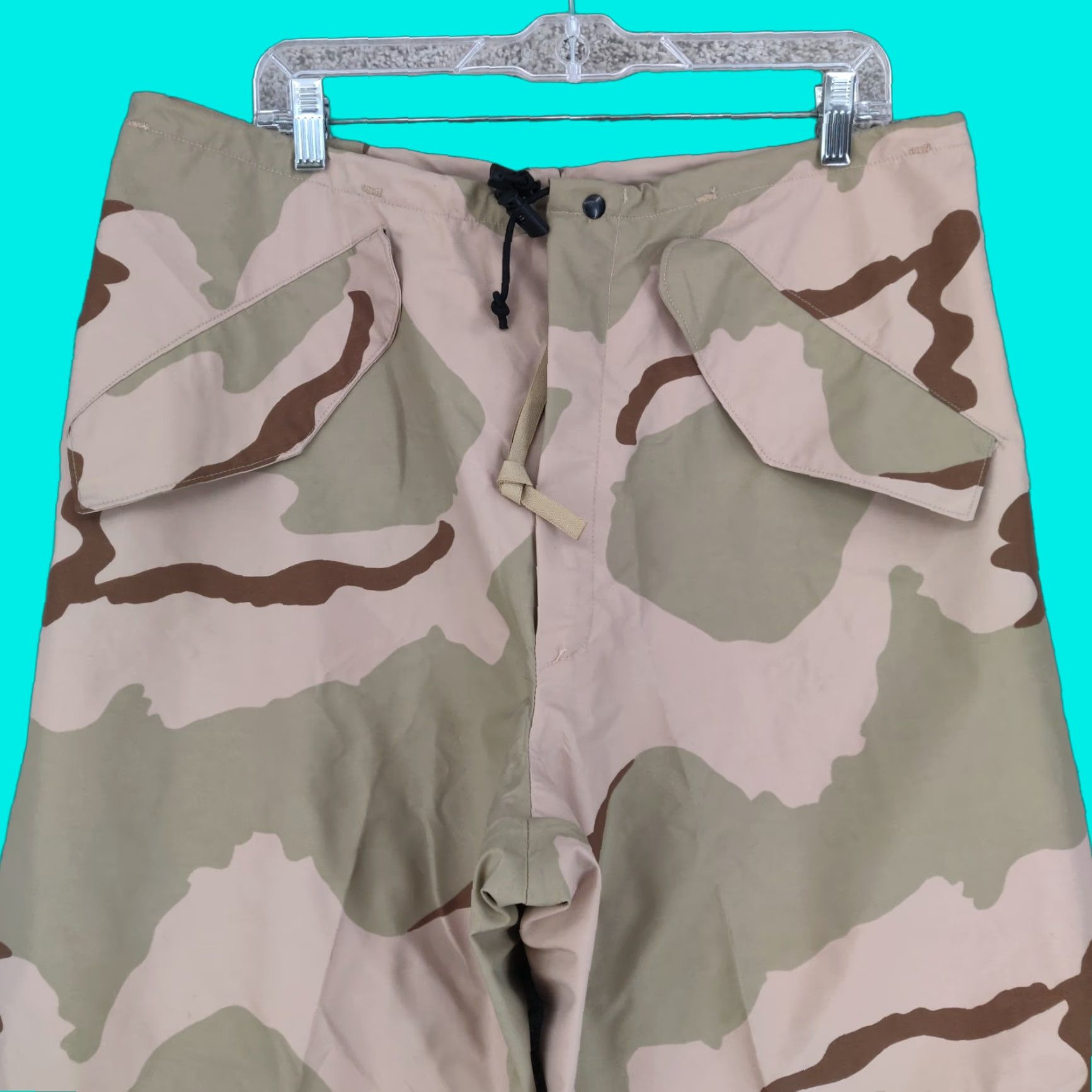 Vintage US Army Goretex Gore Seam Trousers Extended Cold Weather Pants Mens Medium Long Size US 31 - 1 Thumbnail