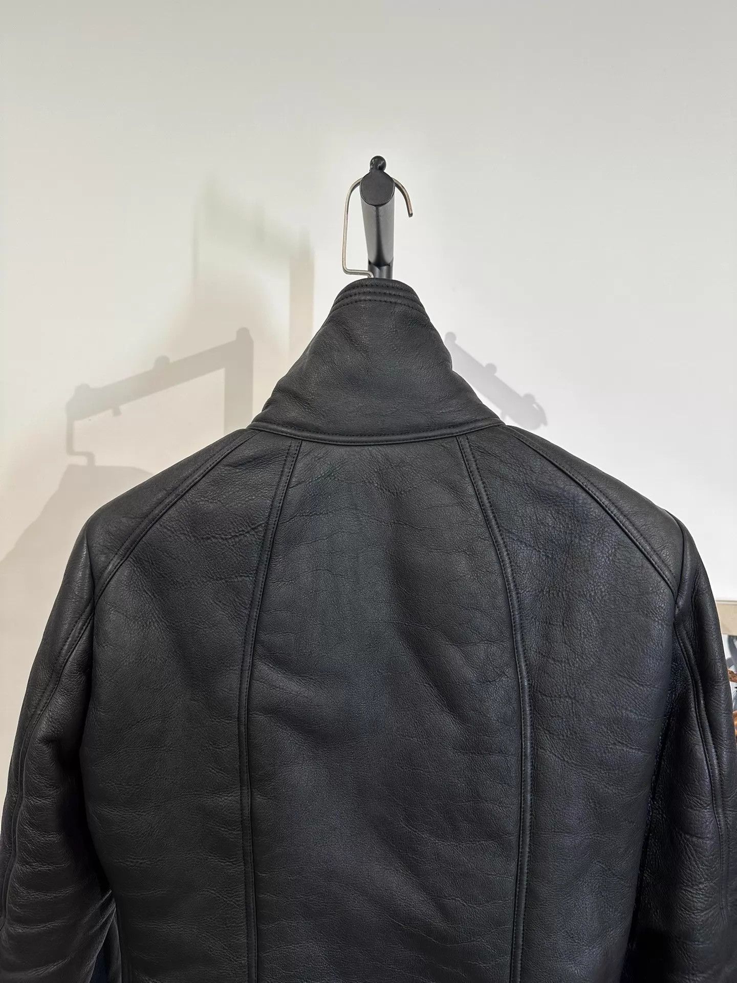 Rick Owens Rick Owens Fur Leather Stand Collar Jacket 46 Size US S / EU 44-46 / 1 - 4 Thumbnail