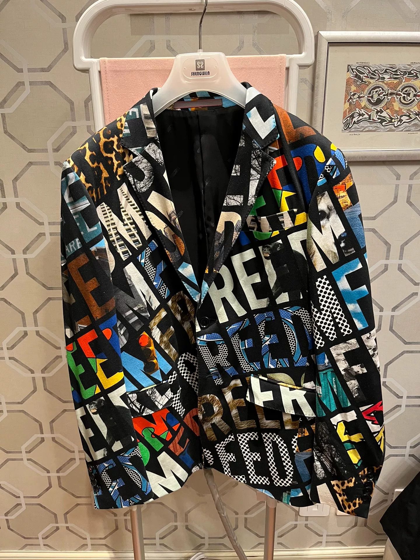 Moschino Moschino Limited Color Print Casual Suit Size US M / EU 48-50 / 2 - 1 Thumbnail