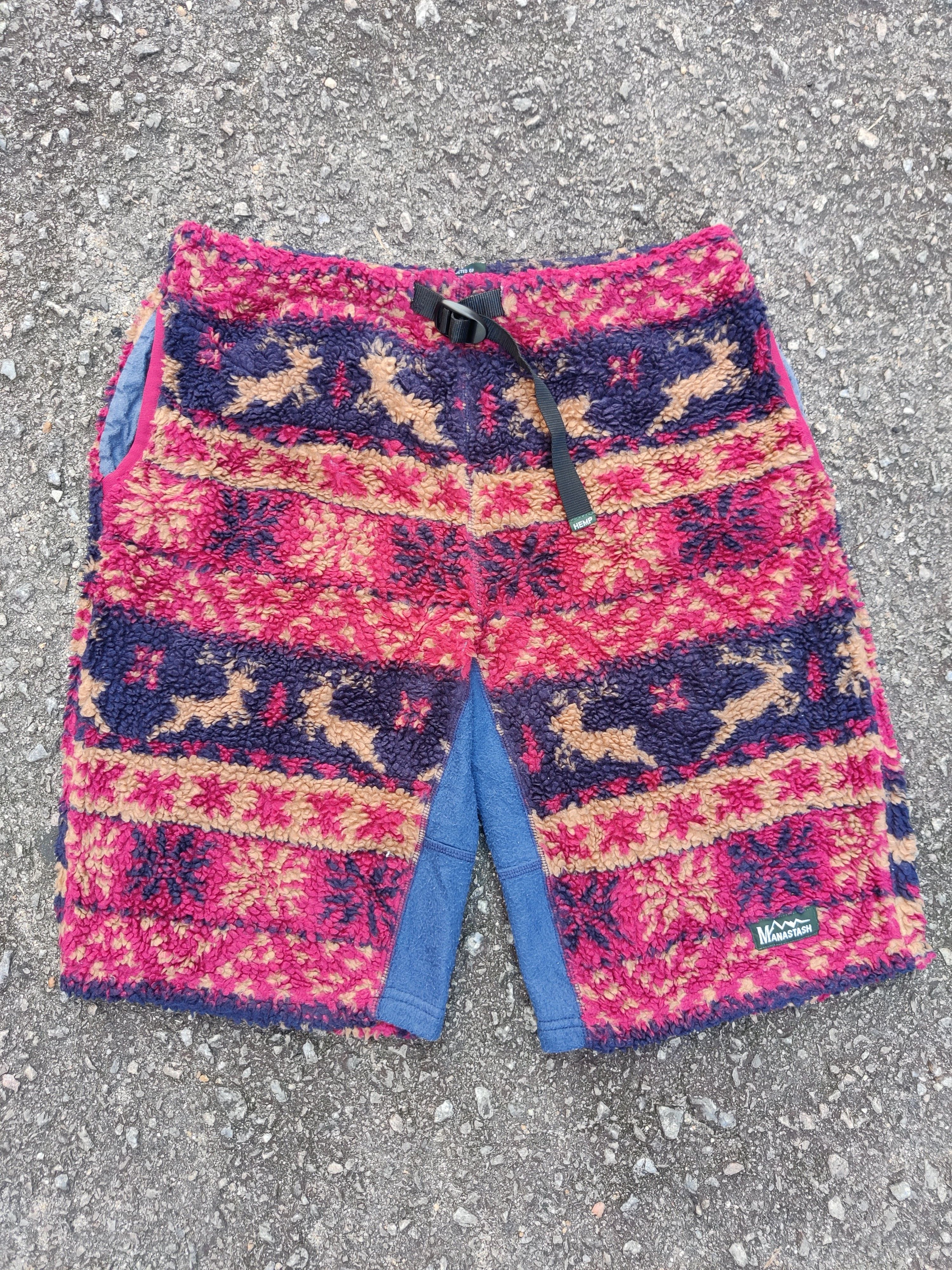 Manastash Vintage Manastash Navajo Native Fleece Hemp Short Pants Size US 32 / EU 48 - 1 Thumbnail