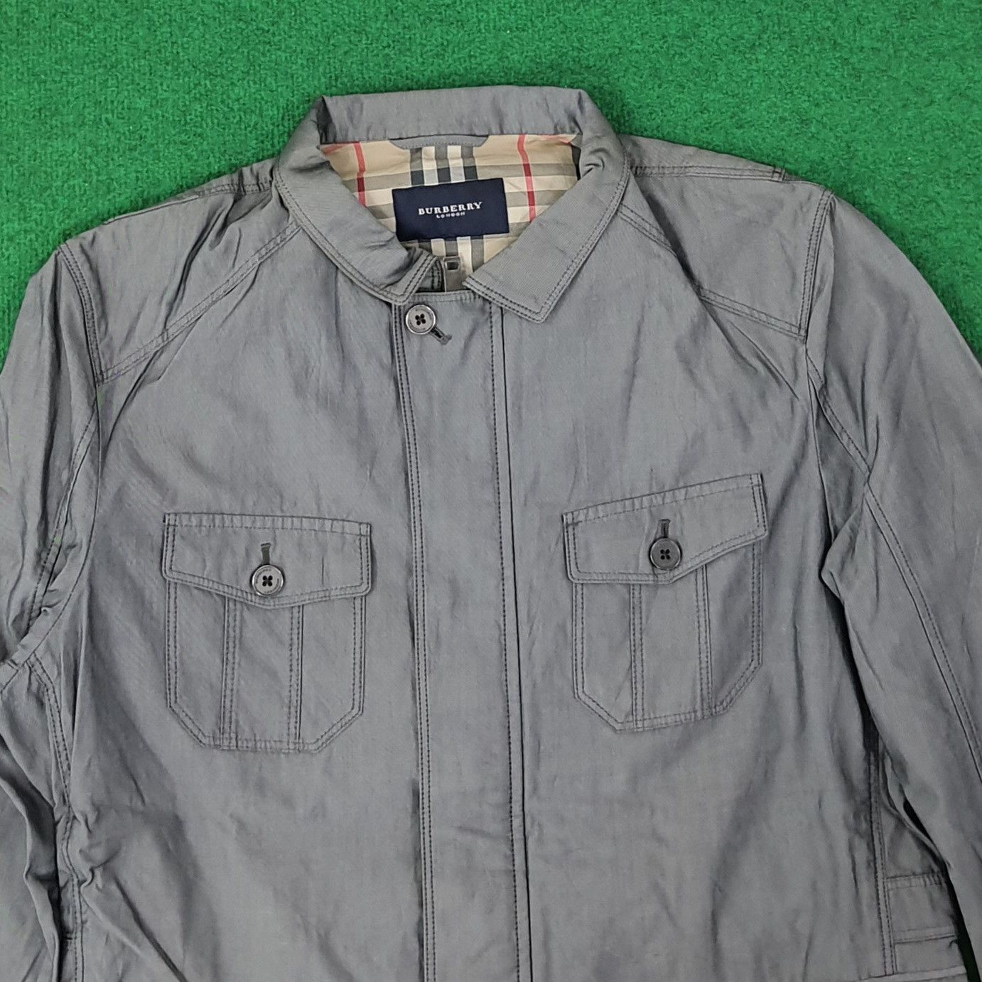 Burberry Vintage Burberry Nova Check Short Trench Coat C224N9 Size US M / EU 48-50 / 2 - 4 Thumbnail