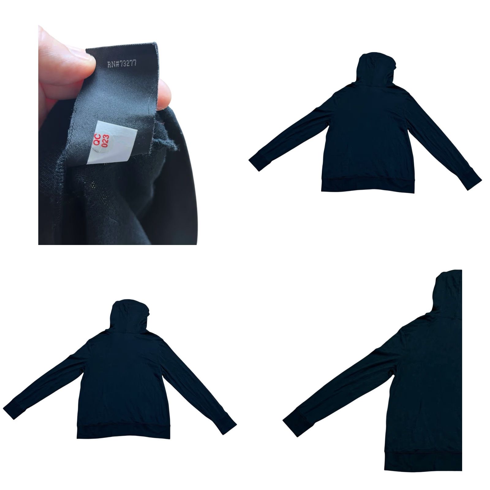Vintage Rock & Republic Men’s Hooded Pullover XL Long Sleeve Shirt Black Cotton Blend Knit Crew Neck RegularFit Sports Walking Theme Rock & Republic Brand Men Size US XL / EU 56 / 4 - 9 Thumbnail