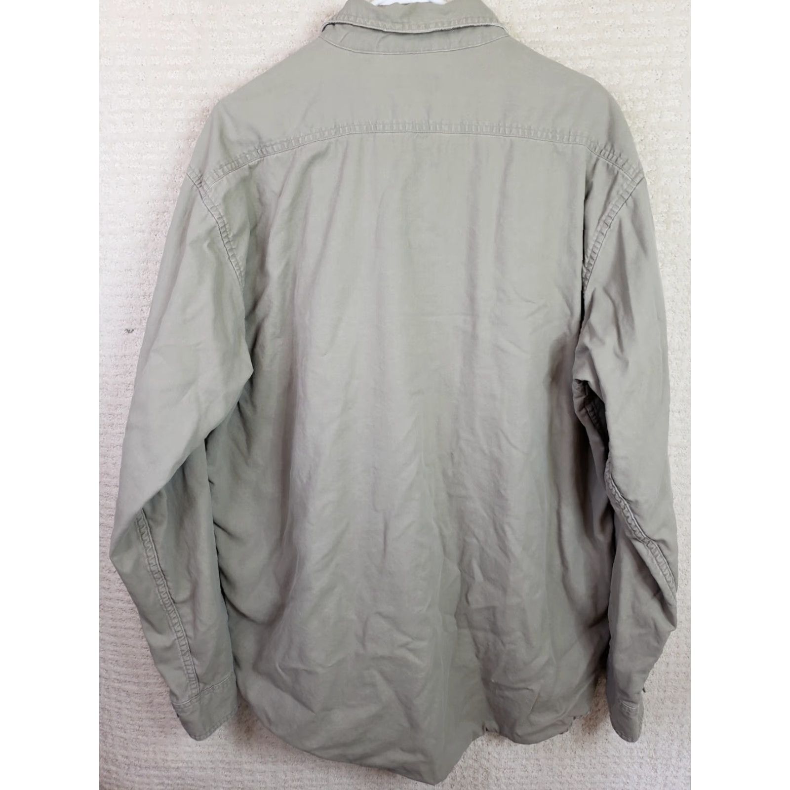 Vintage VINTAGE LL Bean Button Down Traditional Shacket Men’s XLT Beige Plaid Flannel Lined Size US XL / EU 56 / 4 - 6 Thumbnail