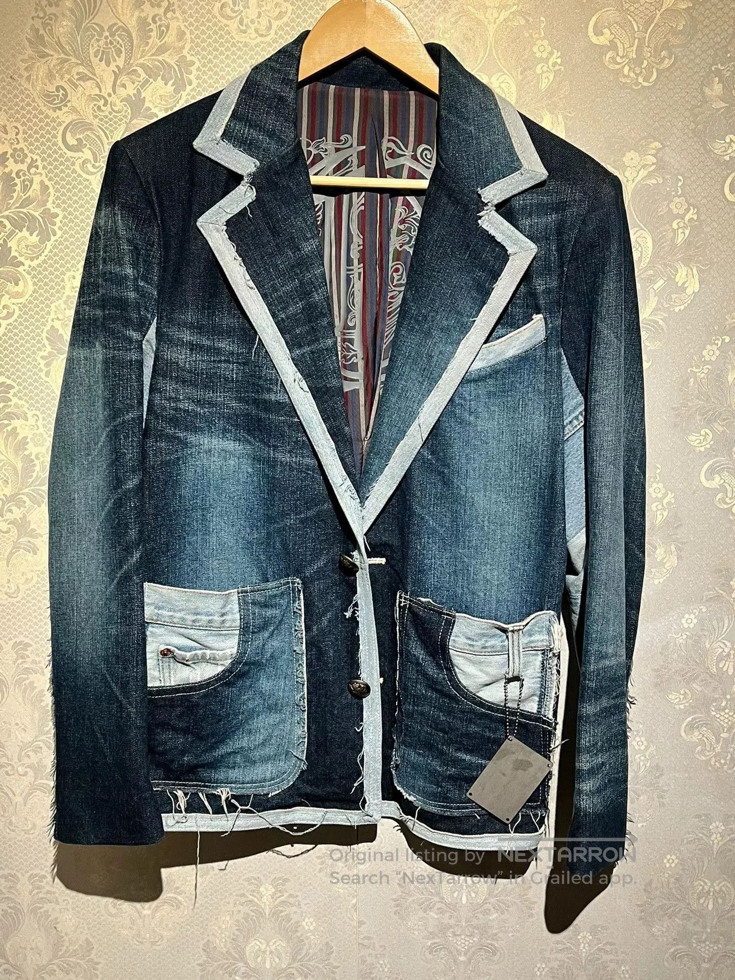 Japanese Brand denim blazer with modern design features. Size US M / EU 48-50 / 2 - 7 Thumbnail