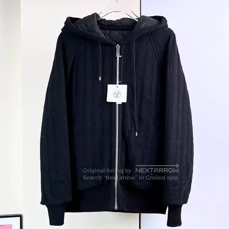 Hermes Hermes Reversible Diamond Quilted Hooded Down Jacket Size XXS / US 00 / IT 34 - 1 Thumbnail