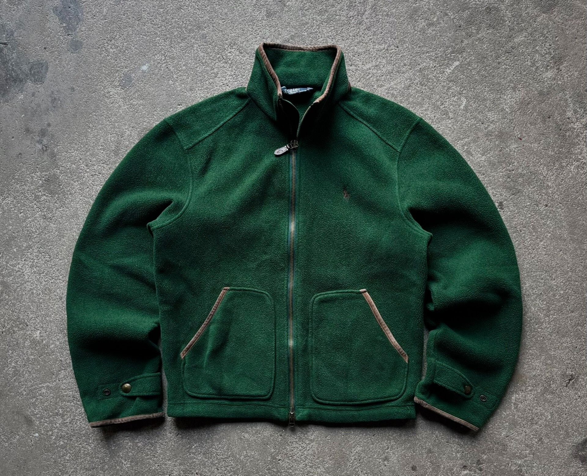 Vintage Vintage Polo Ralph Lauren Fleece Jacket Size US M / EU 48-50 / 2 - 1 Thumbnail