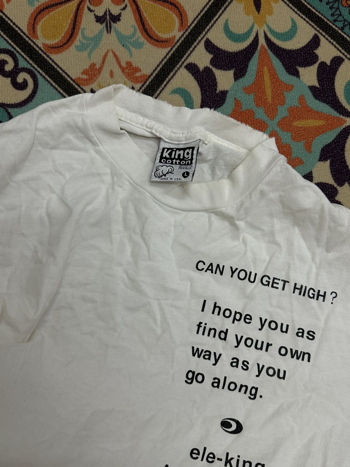 Other Vintage Statement “Can u Get High” Tee Size US L / EU 52-54 / 3 - 5 Thumbnail