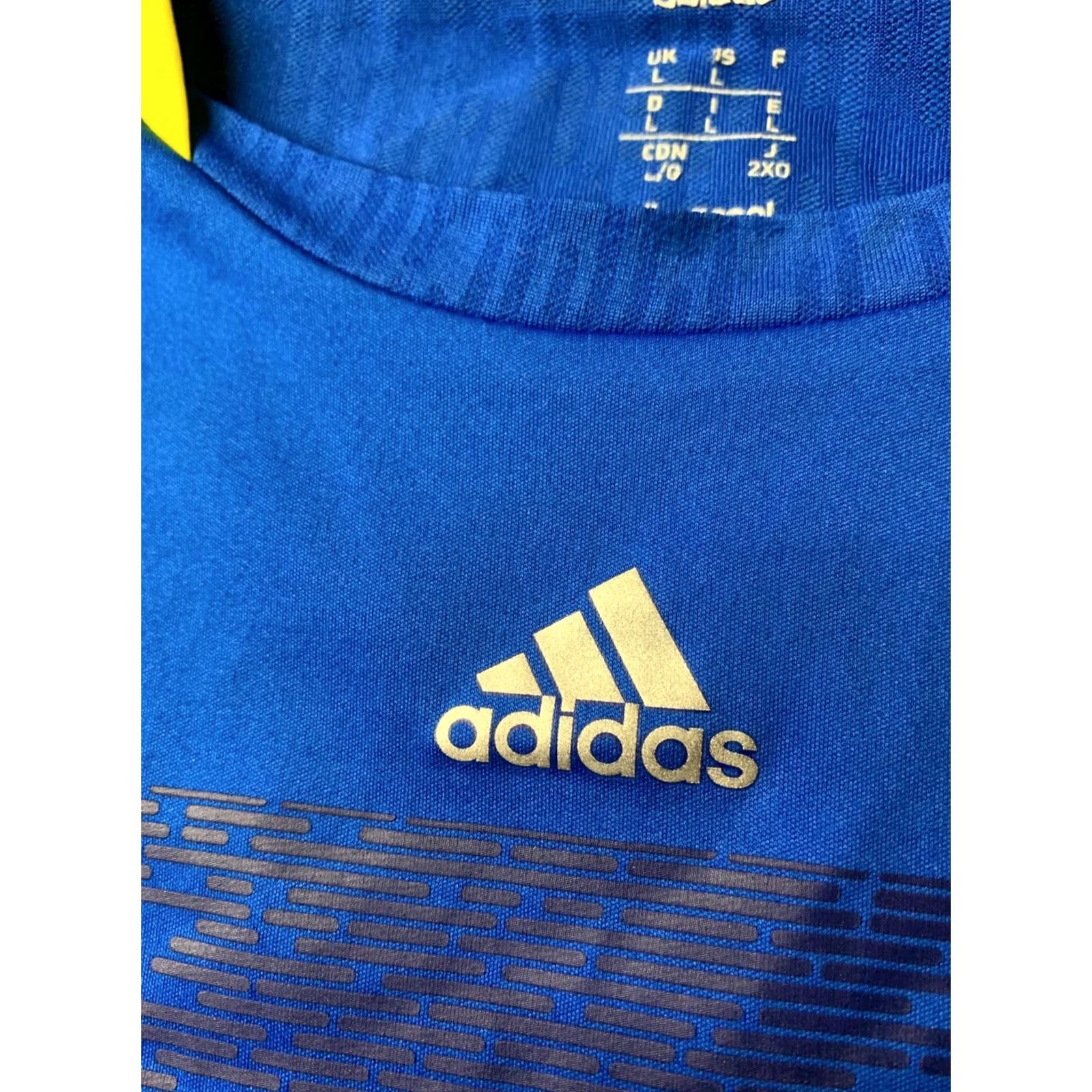 Adidas ADIDAS PERFORMANCE climacool ORIGINAL 2012 FOOTBALL SHIRT JERSEY SIZE L Shirt Men Blue and Yellow 2012 Adidas Climacool Football Shirt Size US L / EU 52-54 / 3 - 4 Thumbnail