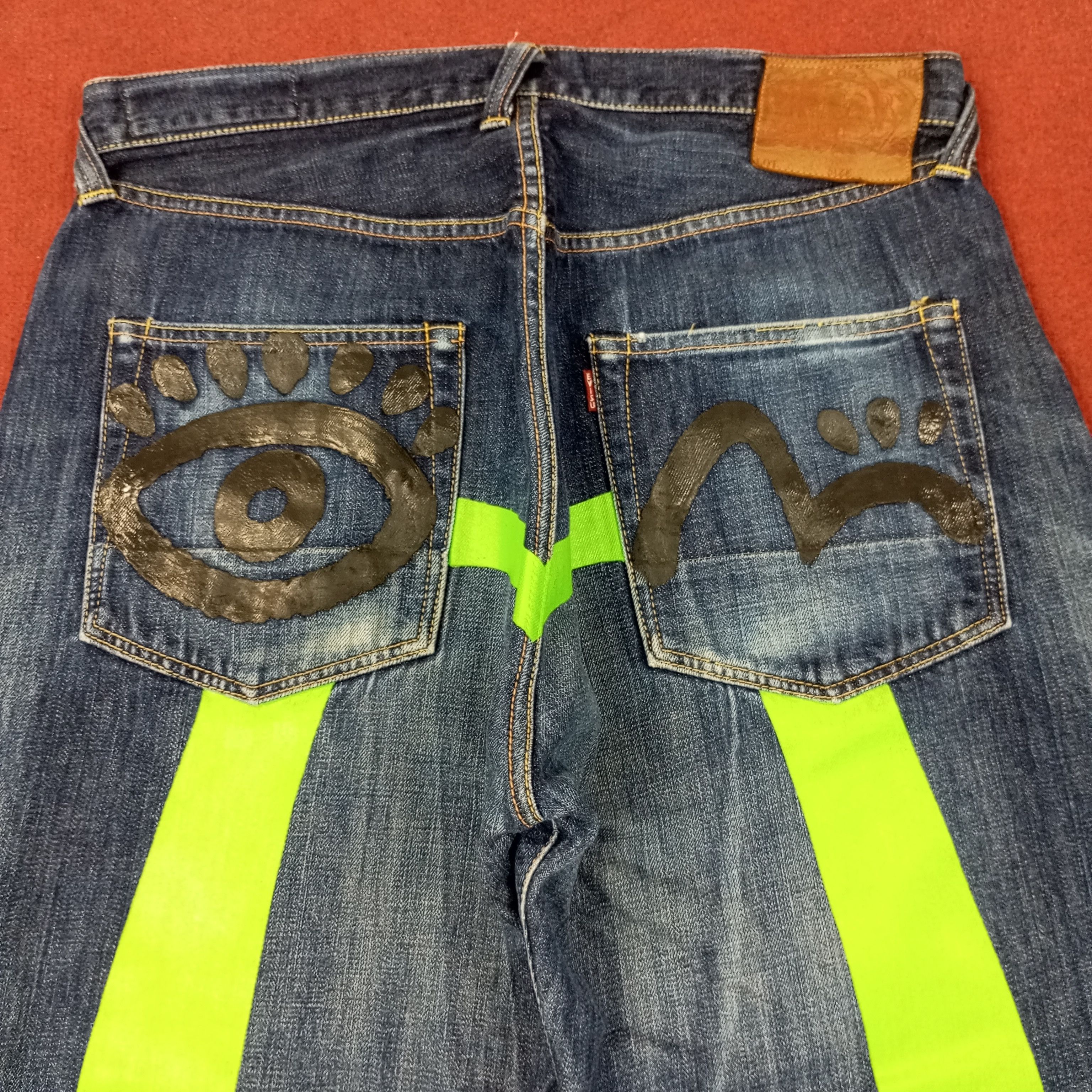 Japanese Brand Vintage Evisu Yamane Japanese Brand Custom Jeans c244n15 Size US 35 - 2 Thumbnail