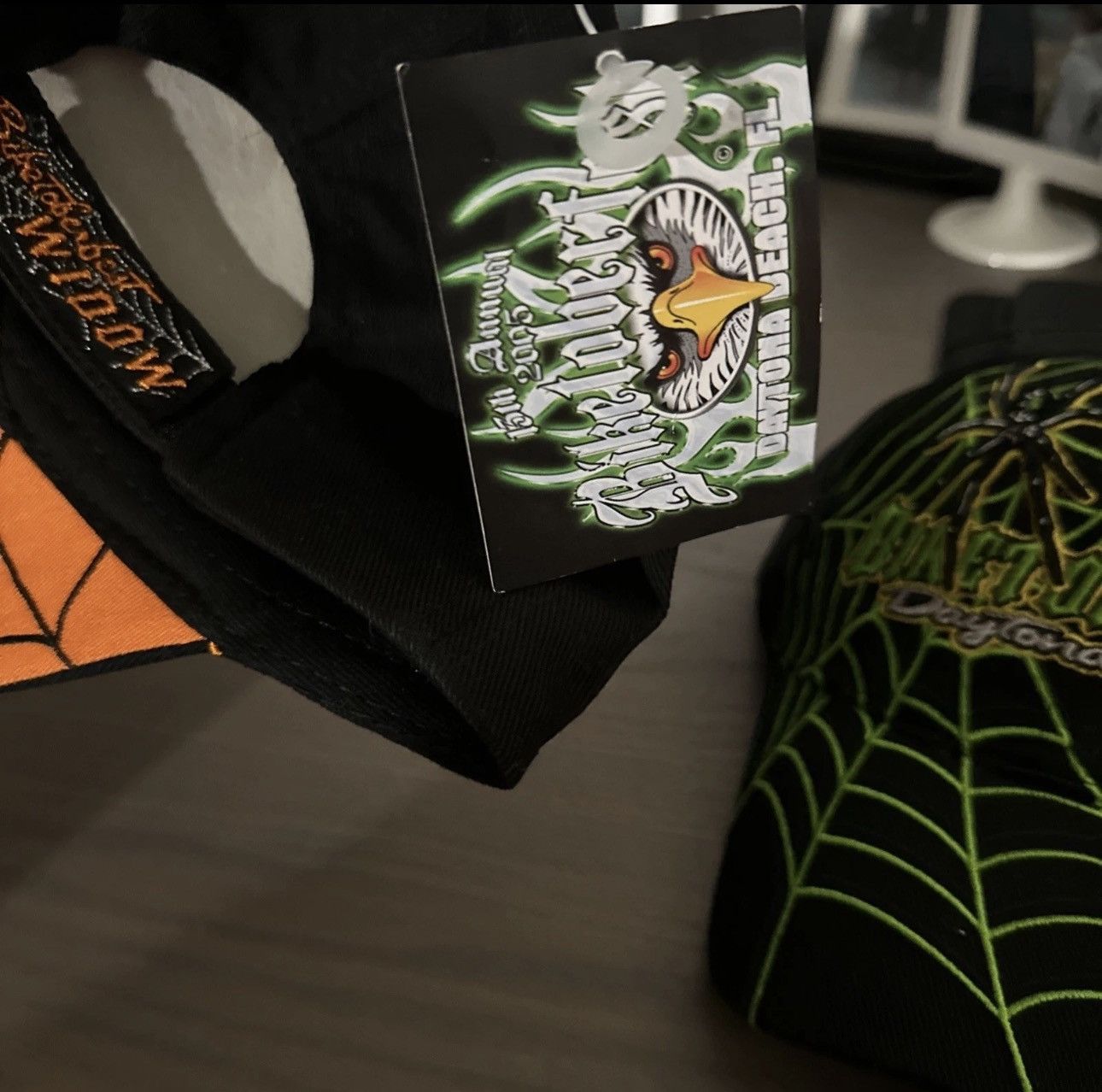 Other Biketoberfest WIDOW 2005 Daytona Beach 13th Spider Web x2 Size ONE SIZE - 4 Thumbnail