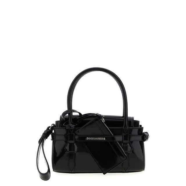 Dsquared2 DSQUARED2 Twin Mini Top Handle Black Bag New & Authentic Size ONE SIZE - 1 Thumbnail