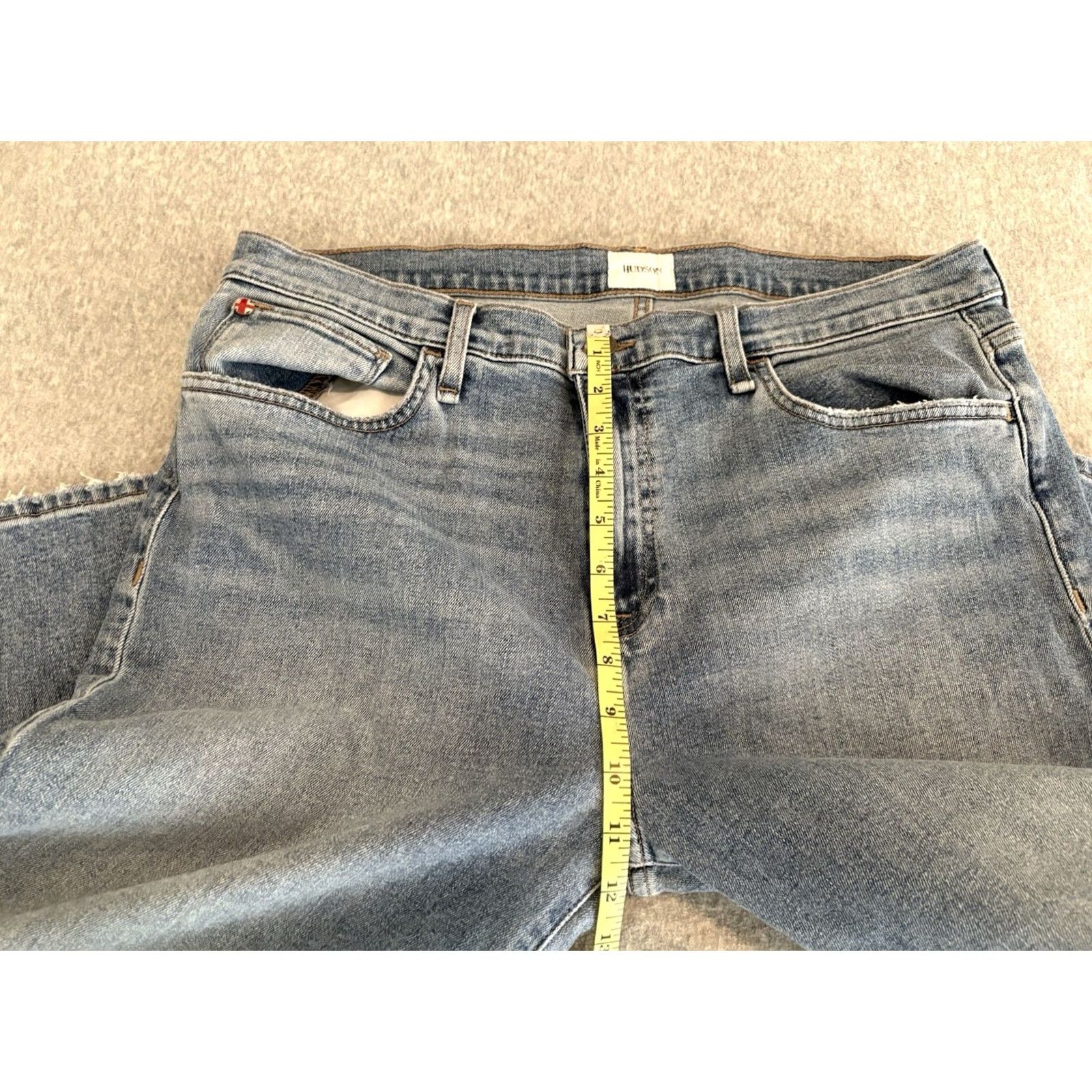 Hudson Hudson Rosalie Wide Leg Denim Jeans Blue Womens 33 Size Regular Zip Jeans Womens Blue 33 Hudson Rosalie Wide-Leg Denim Team Size 24" / US 00 / IT 34 - 6 Thumbnail