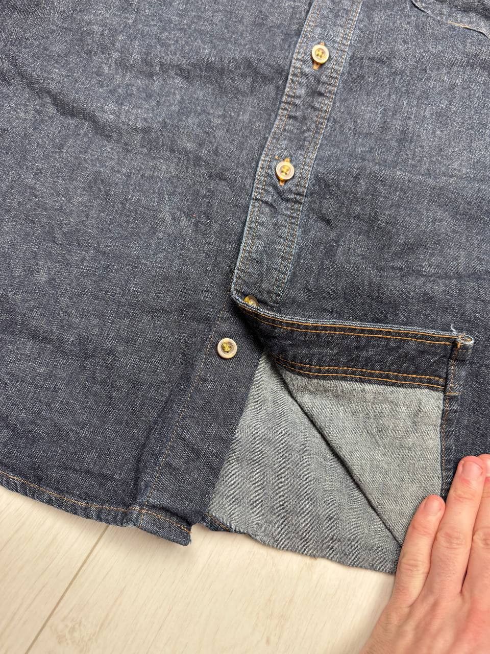 Carhartt Vintage Carhartt Denim Work Shirt size S Size US S / EU 44-46 / 1 - 6 Thumbnail