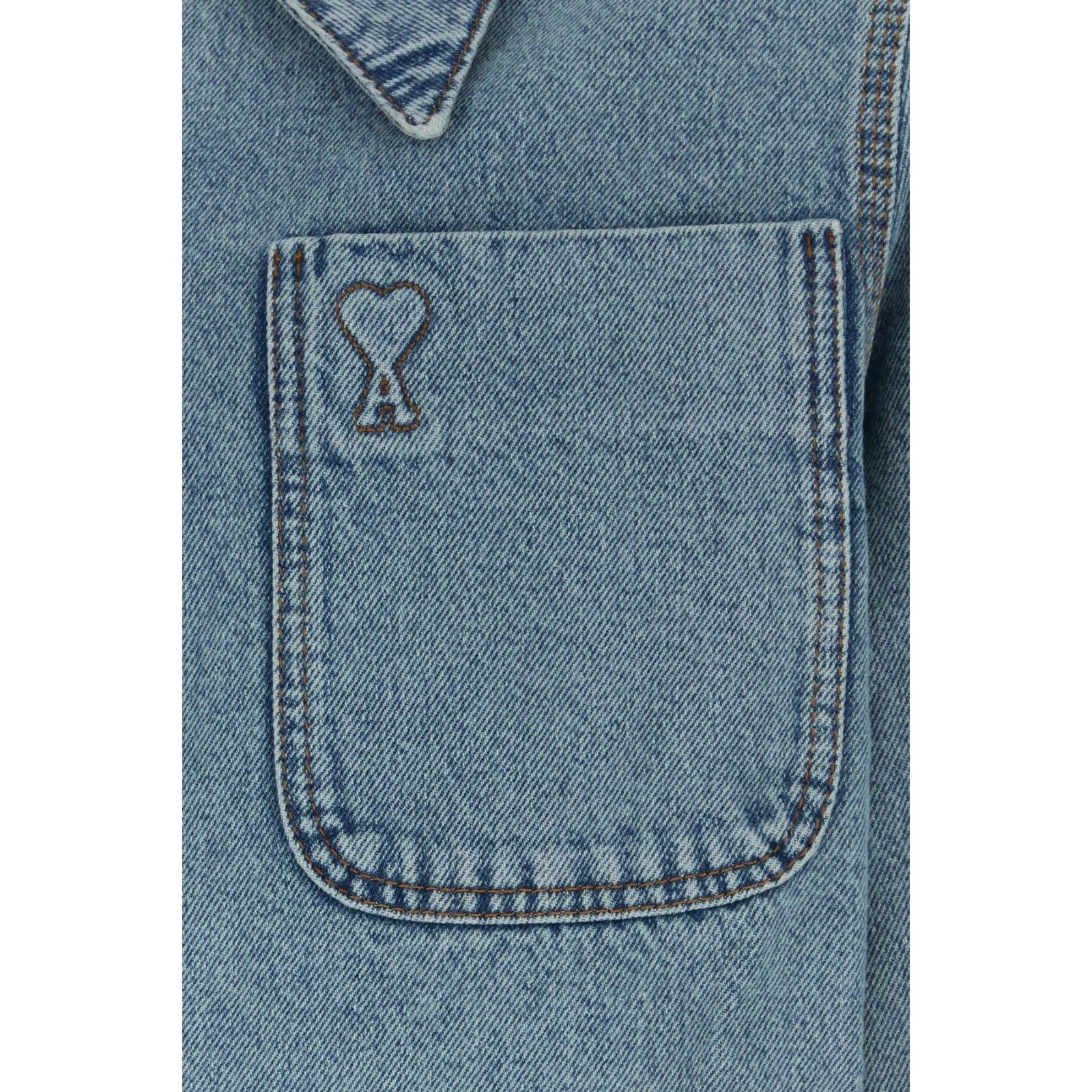 AMI AMI Blue Denim Shirt New & Authentic (Men's size:M;) Size US M / EU 48-50 / 2 - 3 Thumbnail