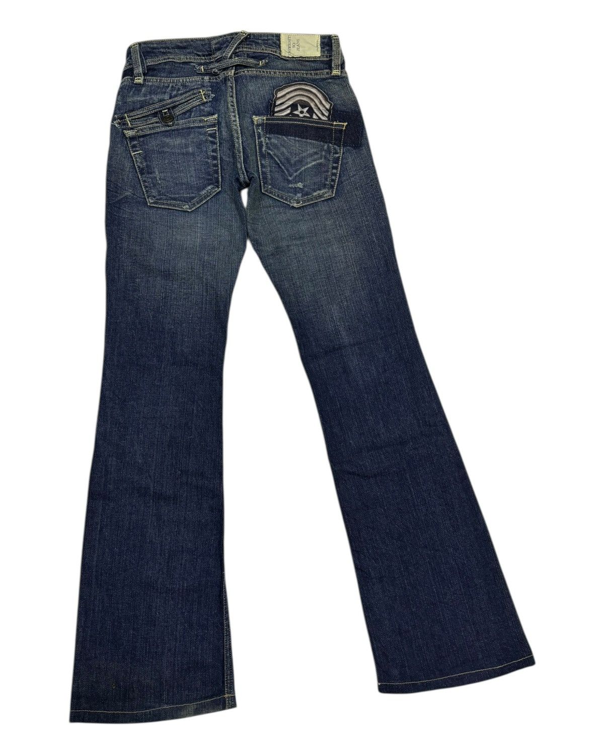Ben Taverniti Unravel Project × Jimmy Taverniti × Taverniti Taverniti So Jeans Flared Jeans Bootcut Denim Jeans Size 27" / US 4 / IT 40 - 4 Thumbnail