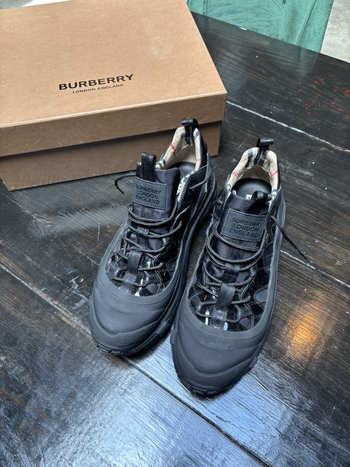 Burberry Burberry Arthur sneaker black patent leather Size US 12 / EU 45 - 3 Thumbnail
