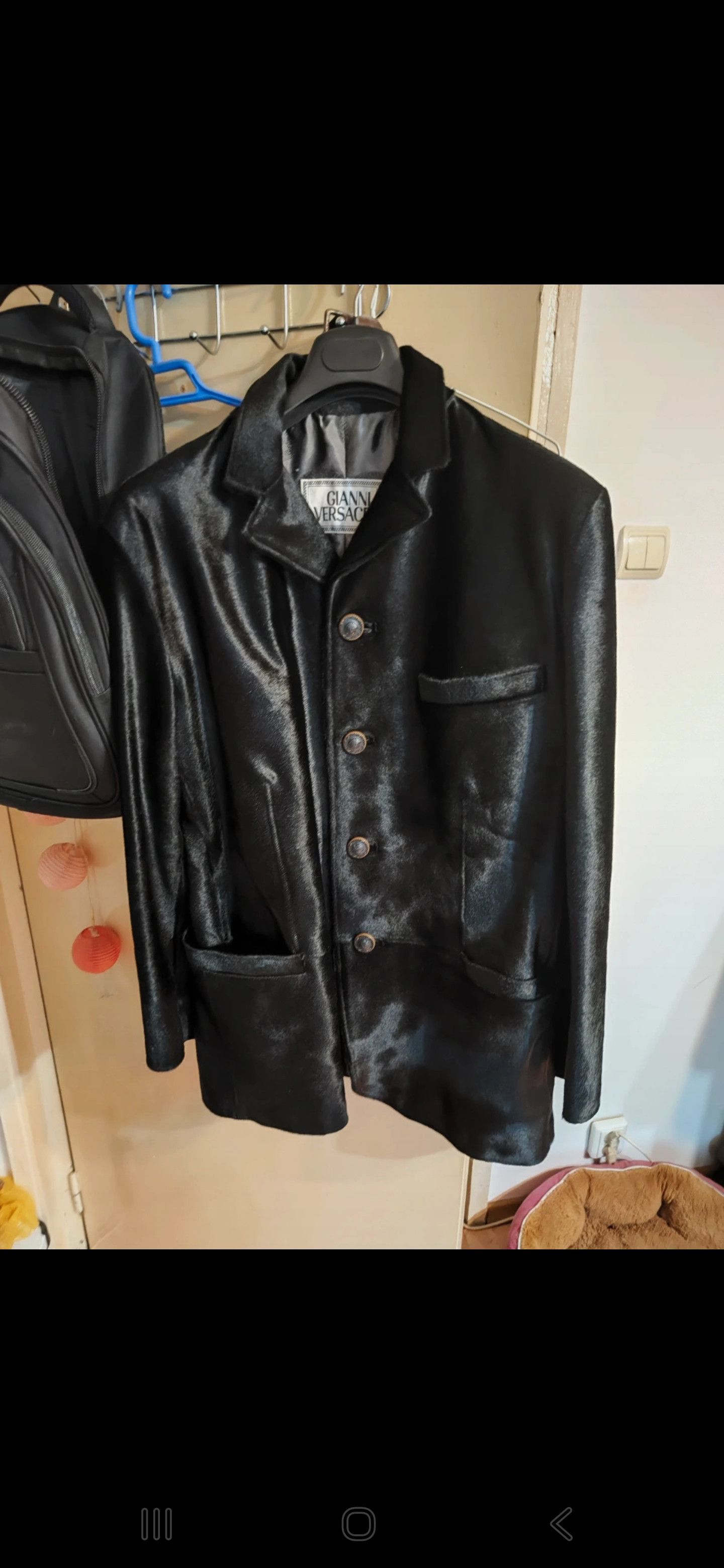 Other Gianni Versace vintage leather blazer Size 52L - 13 Thumbnail