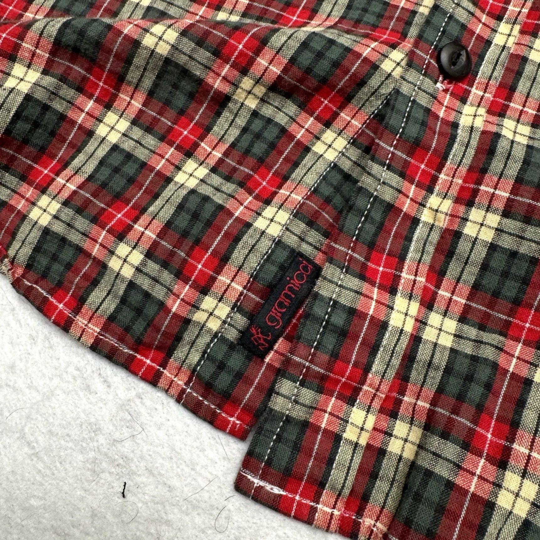 Joe Browns Gramicci Men's Button-Up Plaid Long Sleeve Lightweight Flannel Green L Size US L / EU 52-54 / 3 - 3 Thumbnail
