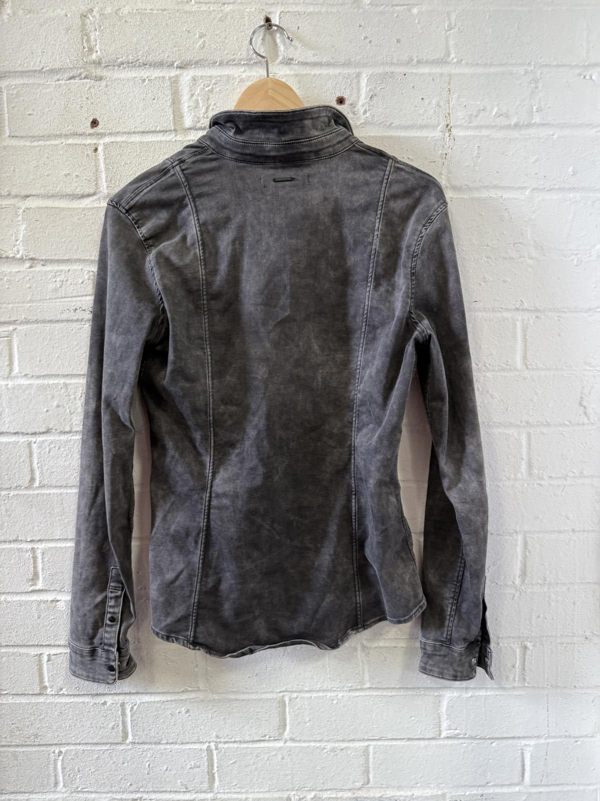 Calvin Klein Women's Black Washed Denim Jacket Size L / US 10 / IT 46 - 5 Thumbnail