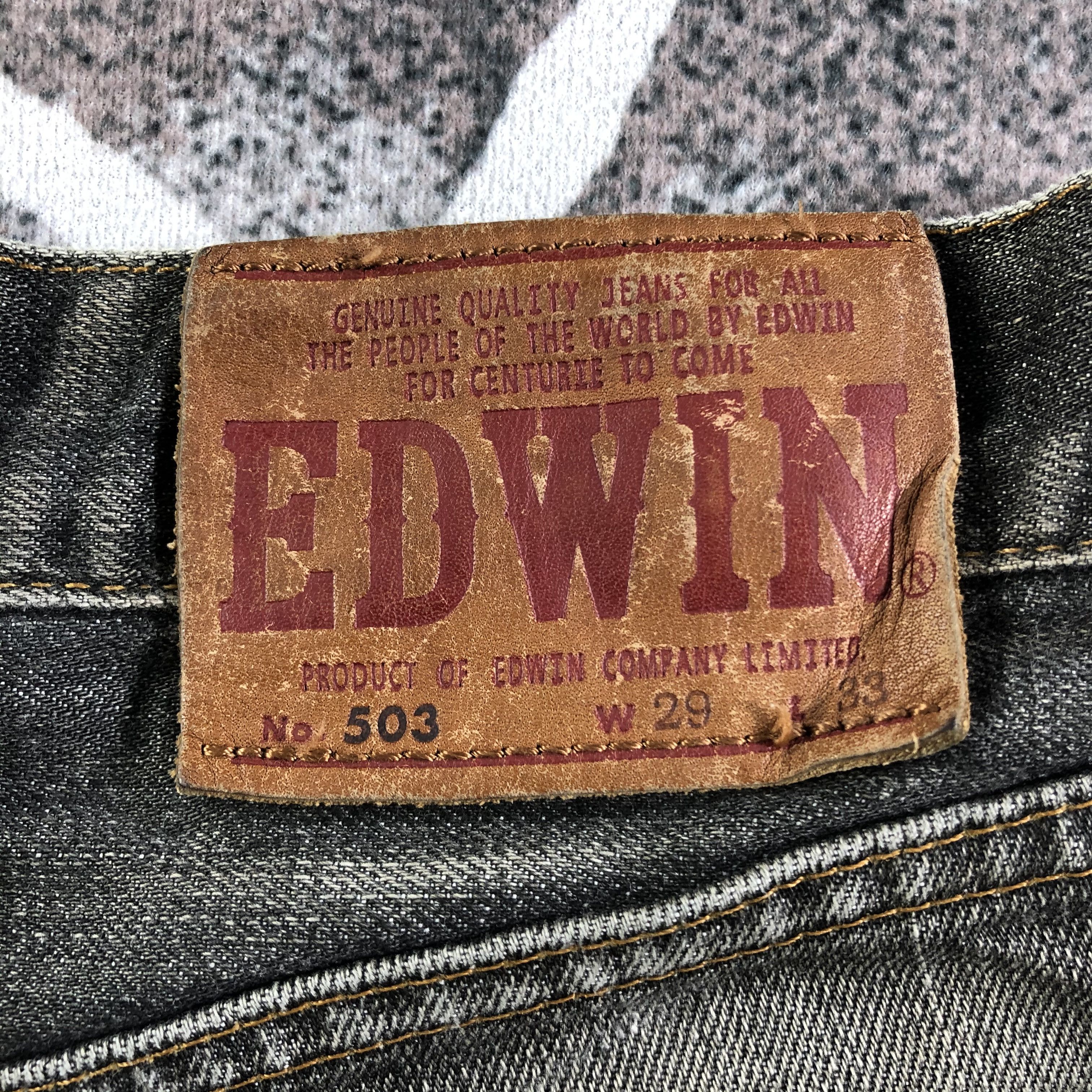 Edwin Vintage Edwin Jeans Faded Black Denim KJ2570 Size US 29 - 5 Thumbnail