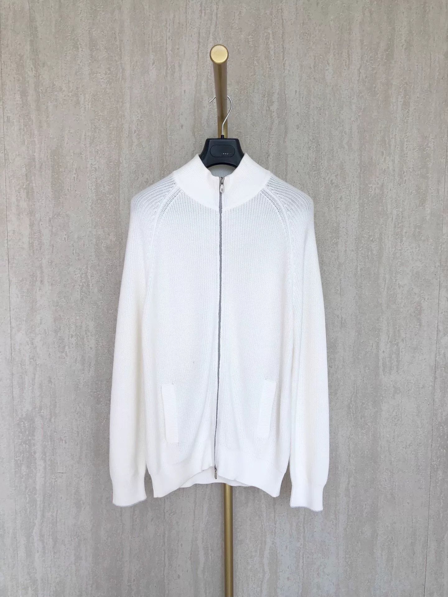 Brunello Cucinelli Brunello Cucinelli White Knit Sweater Size US M / EU 48-50 / 2 - 1 Thumbnail