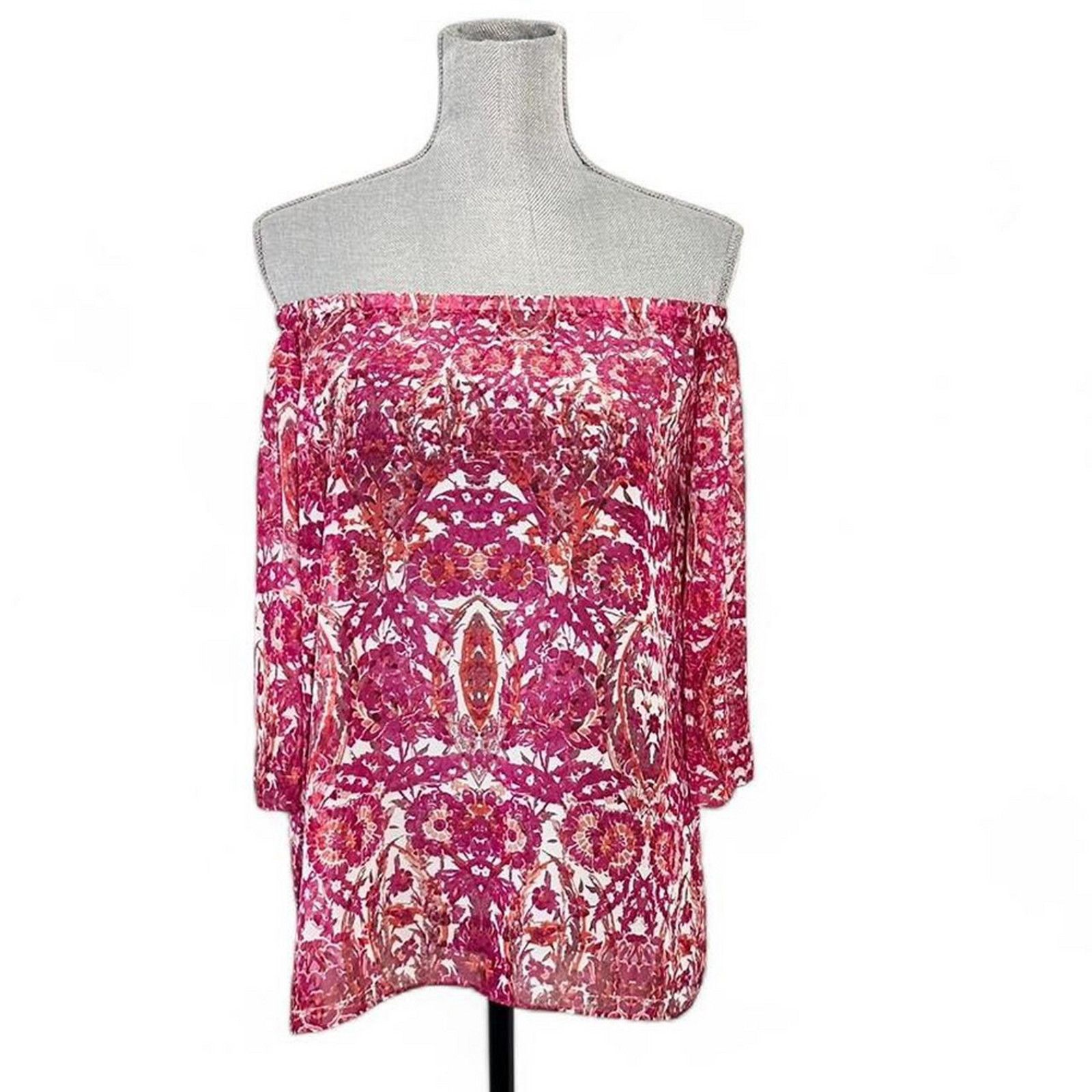 Show Me Your MuMu Show me your mumu wallie tunic paisley sheer off shoulder Size XS / US 0-2 / IT 36-38 - 6 Thumbnail