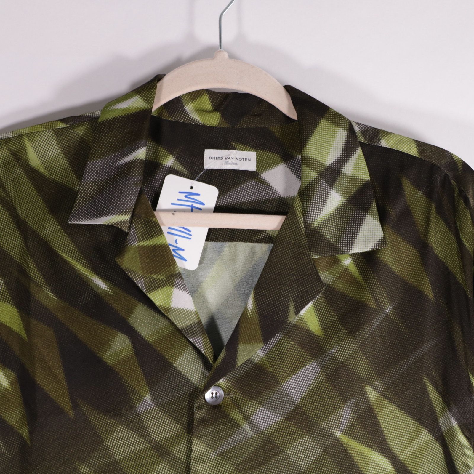 Dries Van Noten Dries Van Noten Geometric Print Viscose Shirt Extra Large Size US XL / EU 56 / 4 - 2 Thumbnail