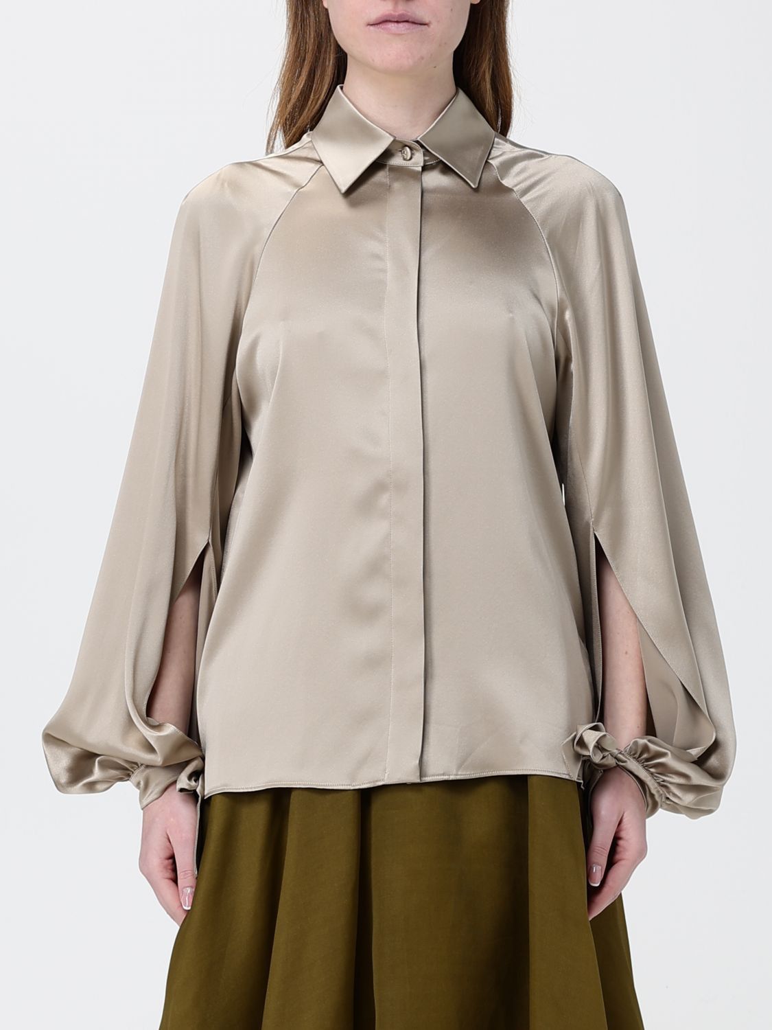Max Mara Max Mara Shirt Woman Sand Size M / US 6-8 / IT 42-44 - 1 Thumbnail