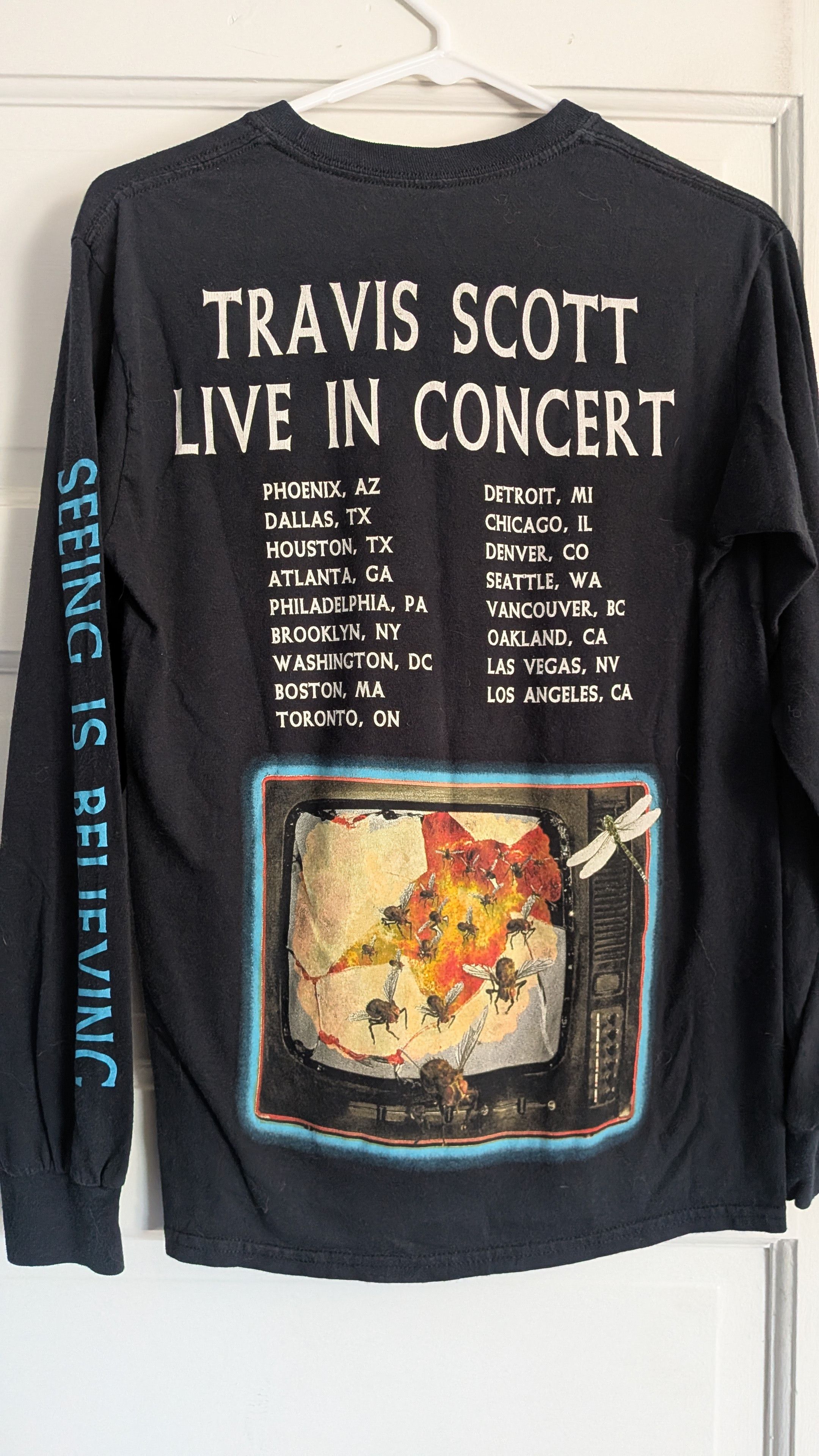 Travis Scott Black Travis Scott Cactus Jack USA ’17 Long Sleeve - Size S Size US S / EU 44-46 / 1 - 1 Thumbnail