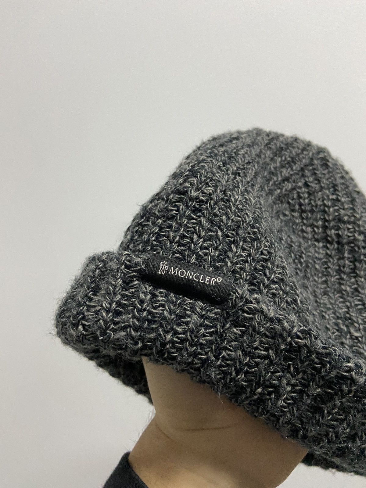 Moncler × Vintage Moncler knitted beanie hat logo vintage Size ONE SIZE - 3 Thumbnail