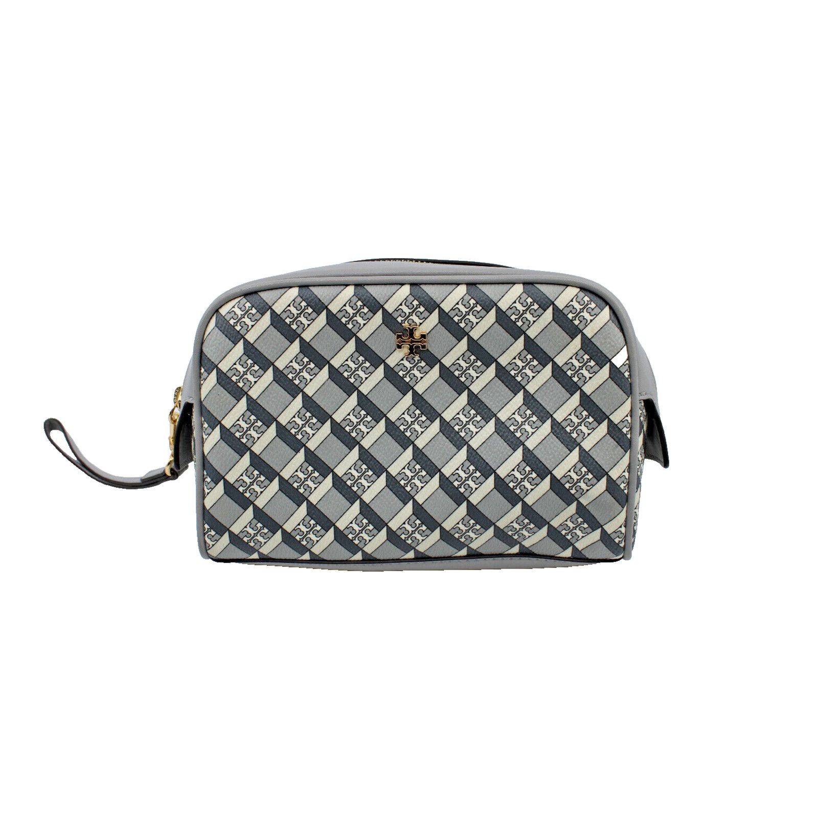 Tory Burch TORY BURCH Geometric Logo Essential Wristlet Makeup Bag $115 Size ONE SIZE - 1 Thumbnail