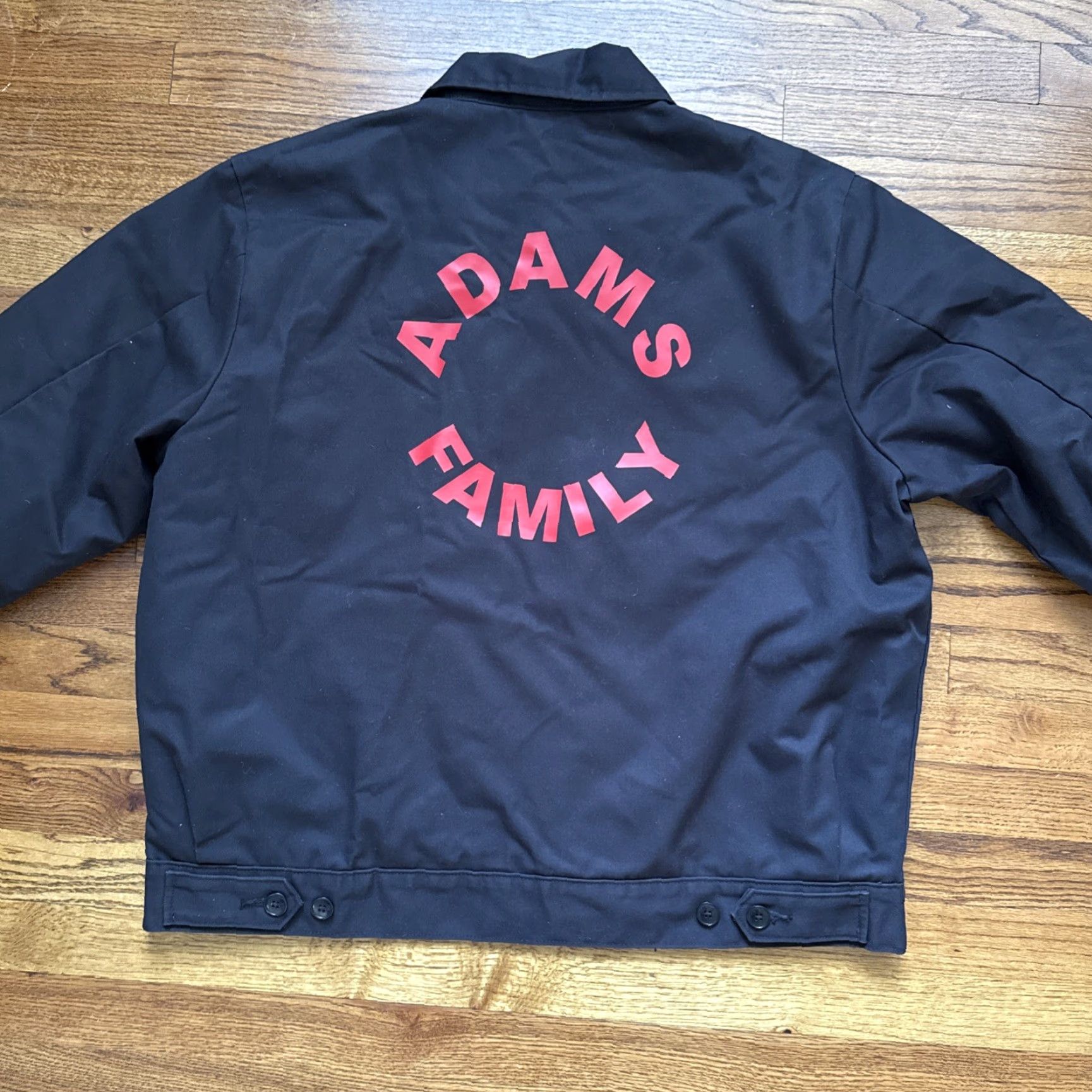 Dickies VINTAGE Dickies Eisenhower Jacket Adams Family Size XL C8 Black Polyester Overcoat Men Regular XL C8 Size US XL / EU 56 / 4 - 6 Thumbnail