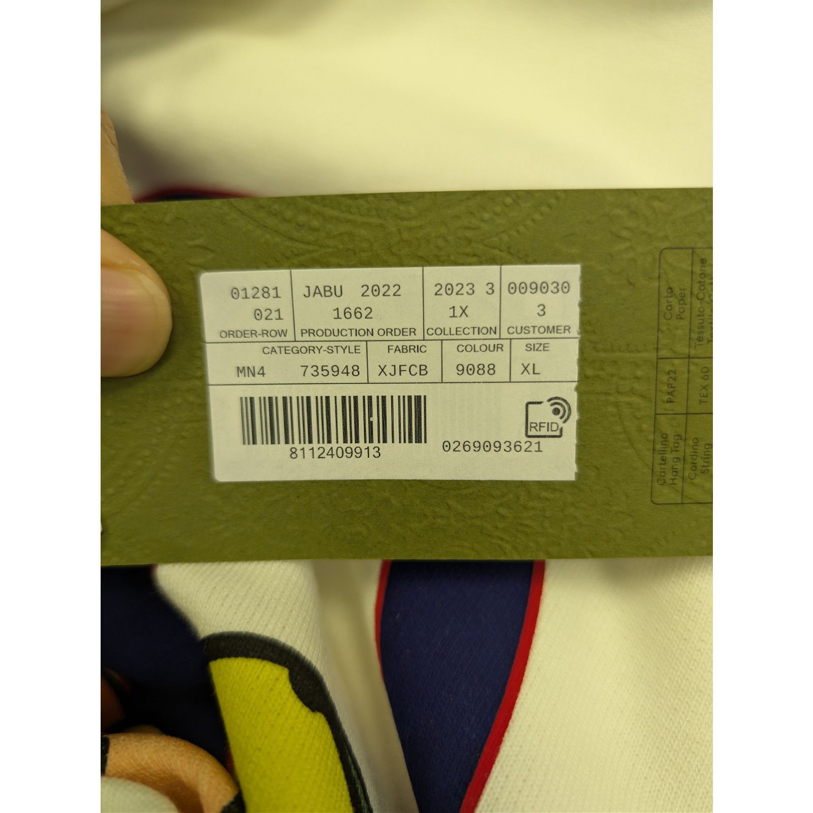 Gucci o1rshd1 Medium Felted Cotton Jersey Long Sleeve Sweatshirt Size US XL / EU 56 / 4 - 22 Thumbnail