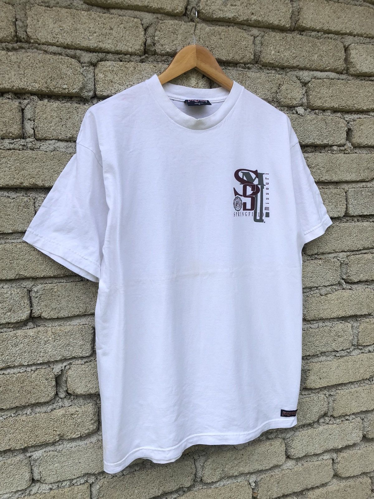 Japanese Brand × Vintage Vintage 90s Jansport Southwest Missouri State University Tee Size US L / EU 52-54 / 3 - 7 Thumbnail