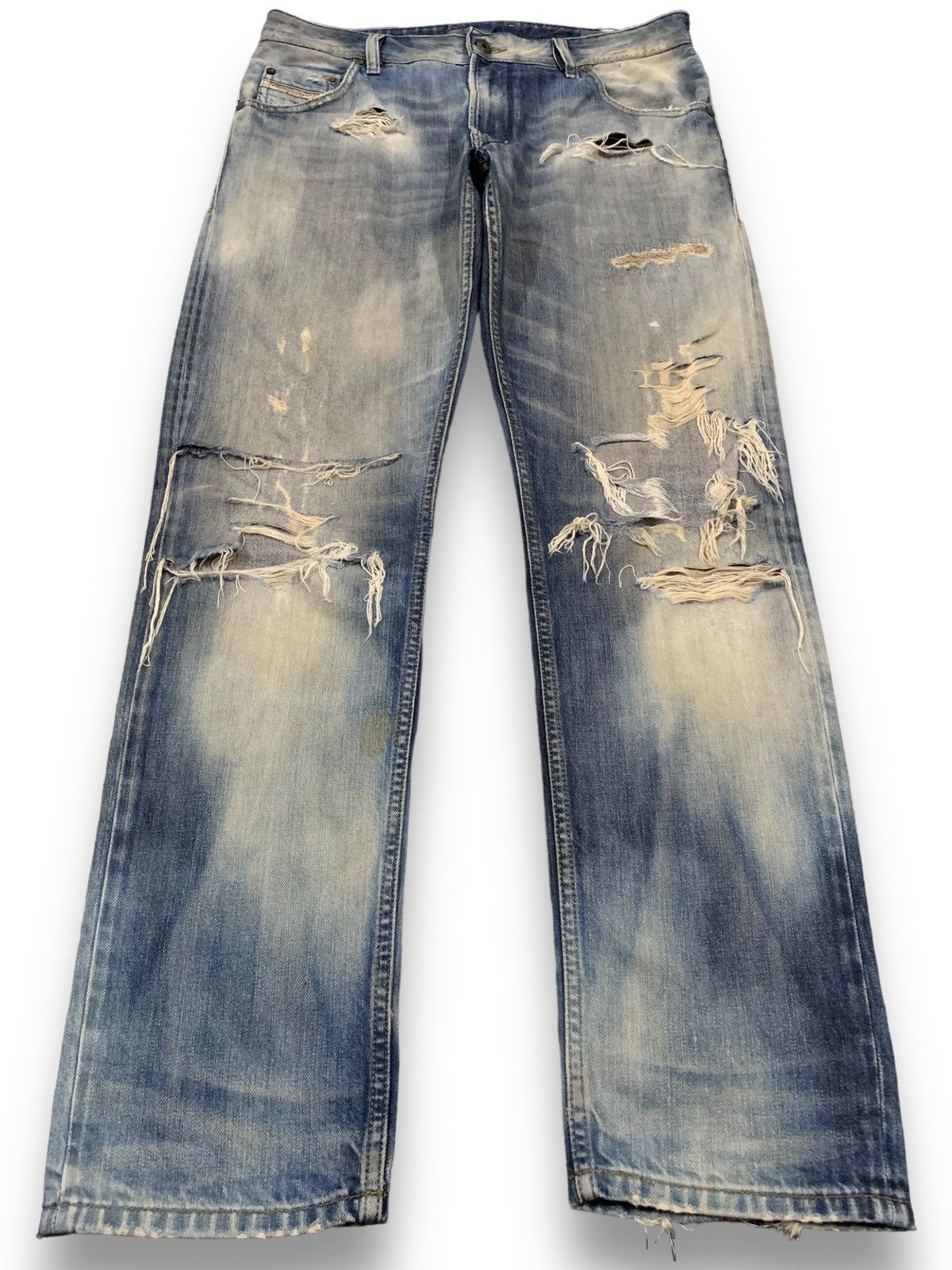 Diesel Diesel Industry Krayver Acid Wash Distressed Grunge Jeans Size US 32 / EU 48 - 1 Thumbnail