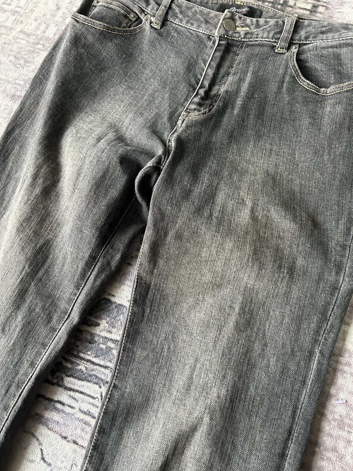 If Six Was Nine Oririn Lane Up Flared Punk Jeans Size US 29 - 6 Thumbnail