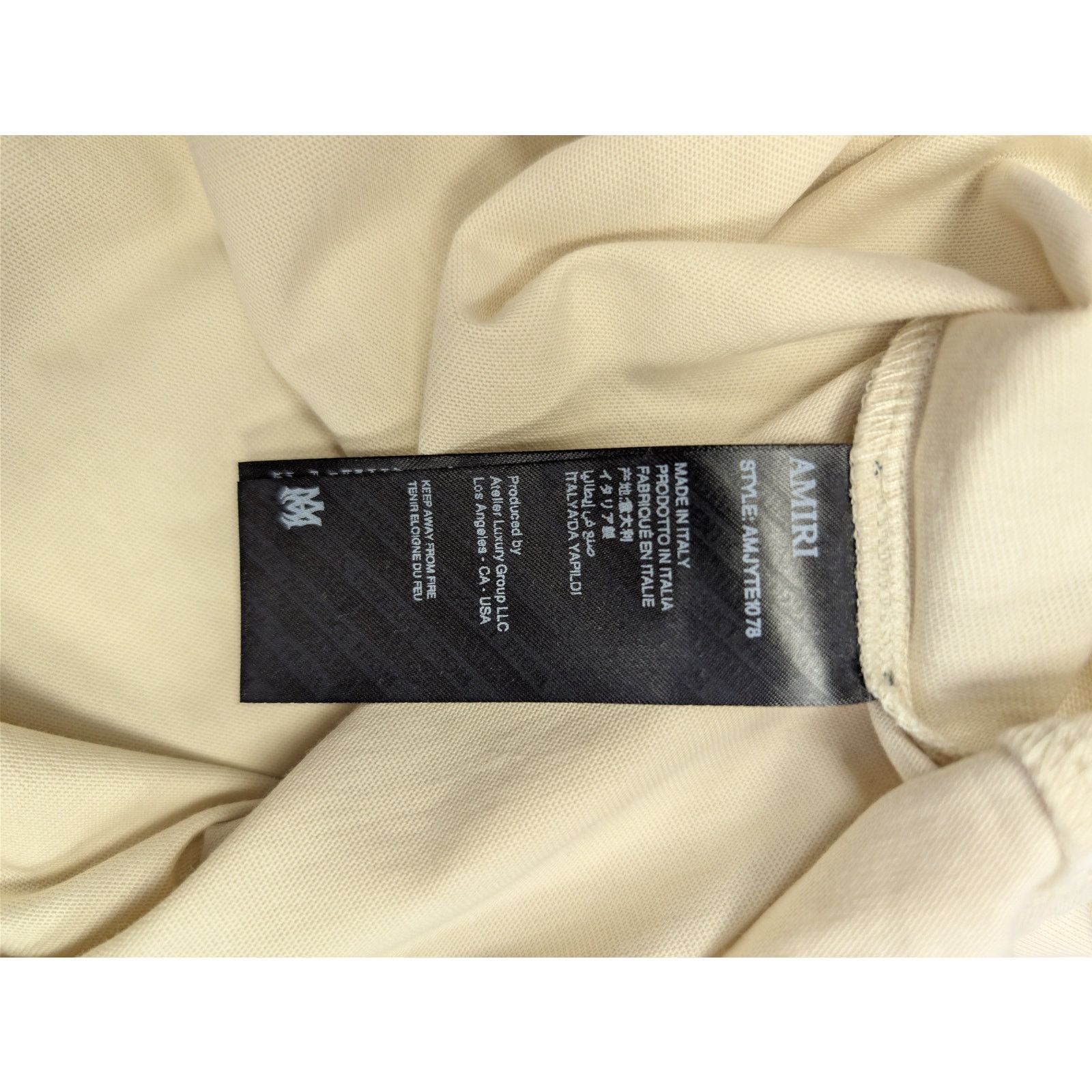 Amiri o1rshd1 Amiri Staggered Tee T-Shirt in Birch Size US XL / EU 56 / 4 - 18 Thumbnail
