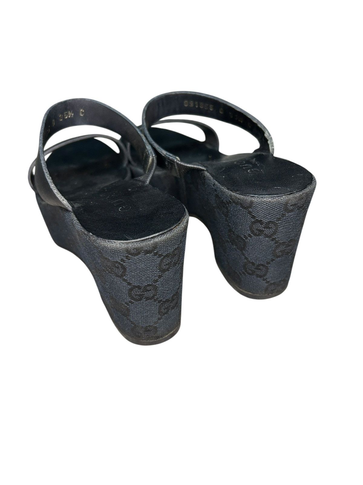 Gucci × Tom Ford Monogram Platform Sandals Size US 5.5 / IT 35.5 - 6 Thumbnail