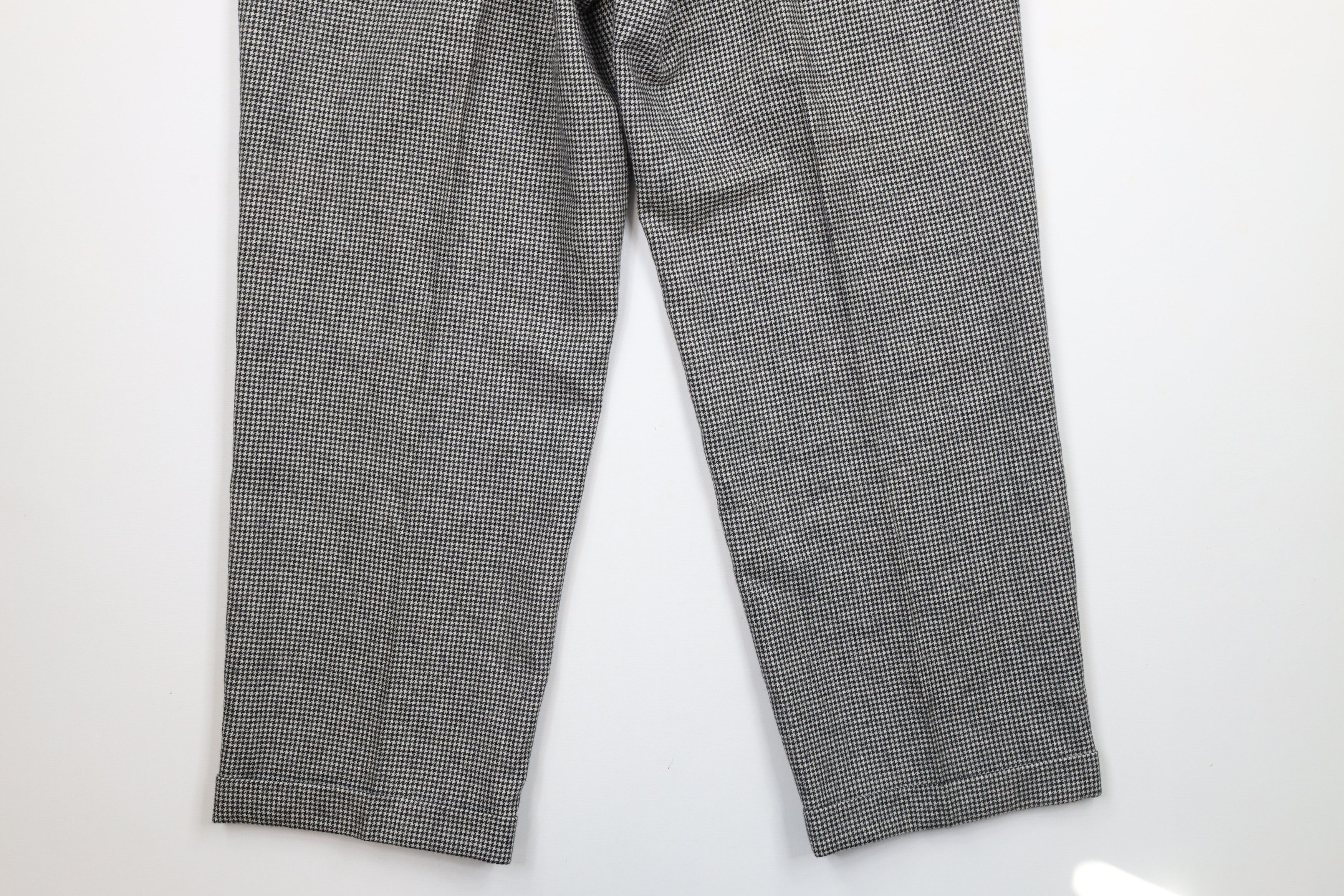 Vintage Vintage 90s Streetwear Houndstooth Cuffed Chino Pants Size US 32 / EU 48 - 10 Thumbnail