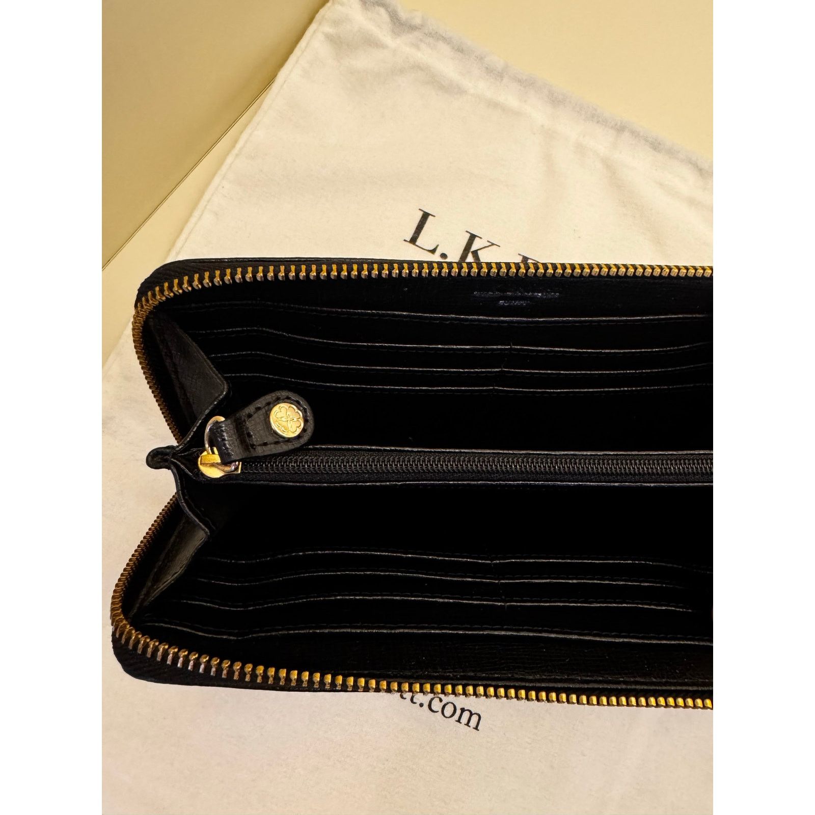 LK Bennett L.K. Bennett Black Leather Wallet | Brand New with Price Tag Size ONE SIZE - 5 Thumbnail